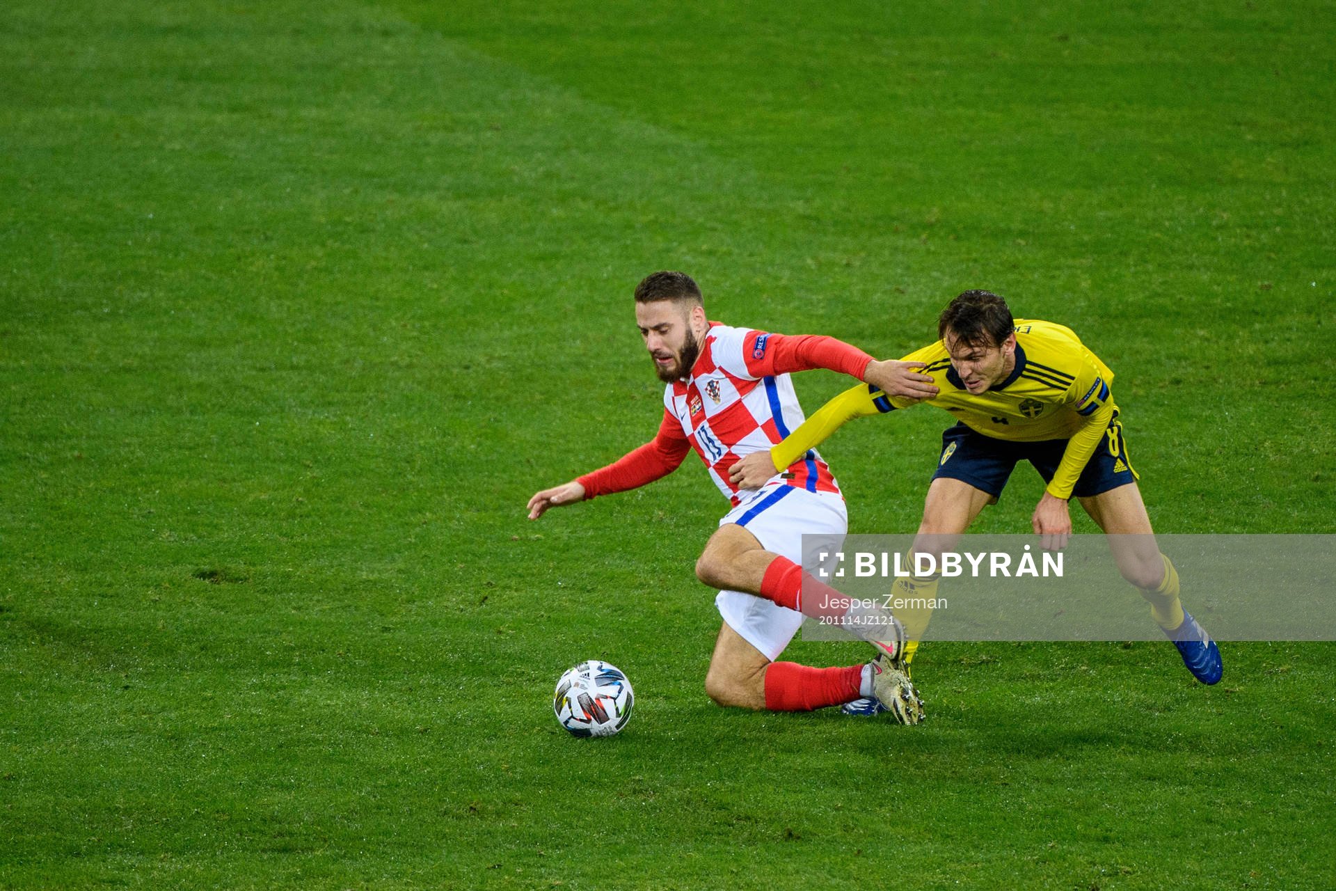 Toma Basic of Croatia and Albin Ekdal of Sweden