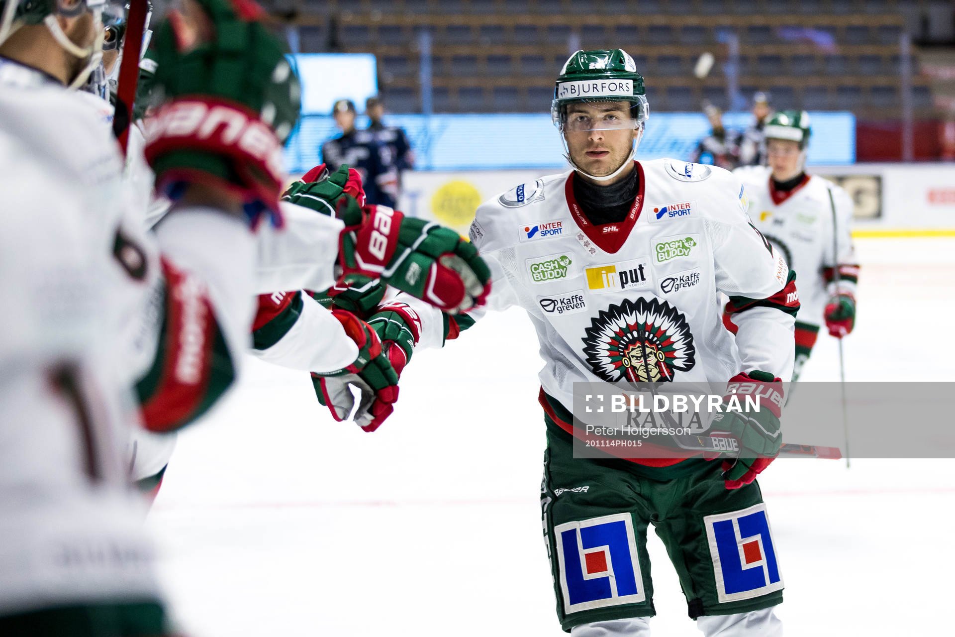 Frölundas Johan Sundström jublar