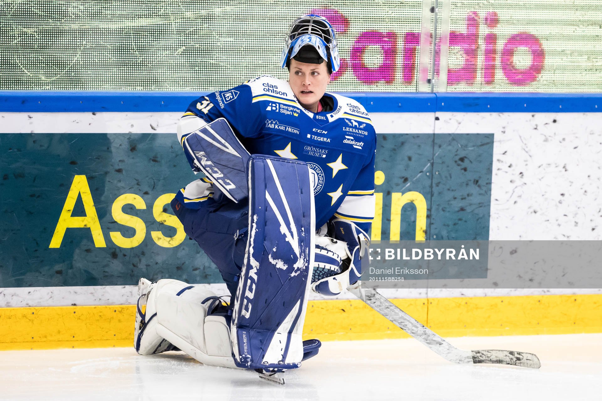 Leksands målvakt Julia Åberg