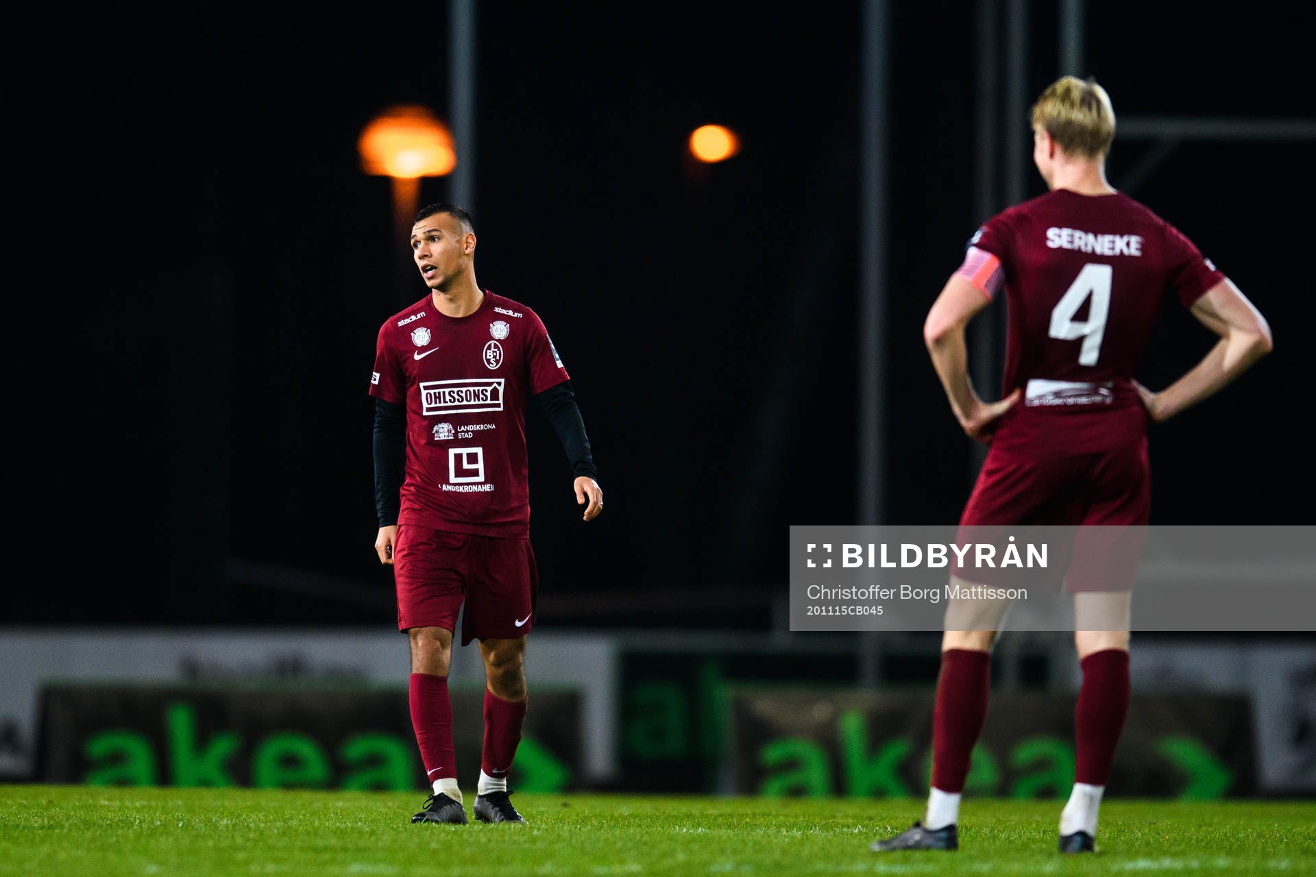 Landskronas Sumar Almadjed och Viktor Wihlstrand deppar