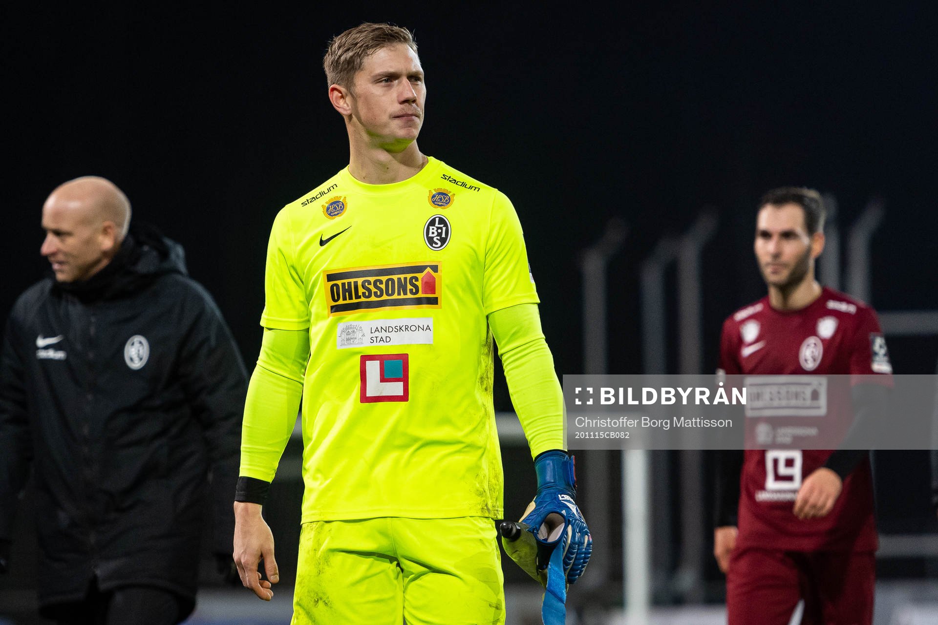 Landskronas målvakt Philip Mårtensson deppar