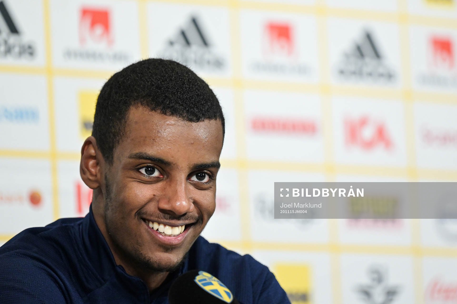Alexander Isak of the Swedish national football team