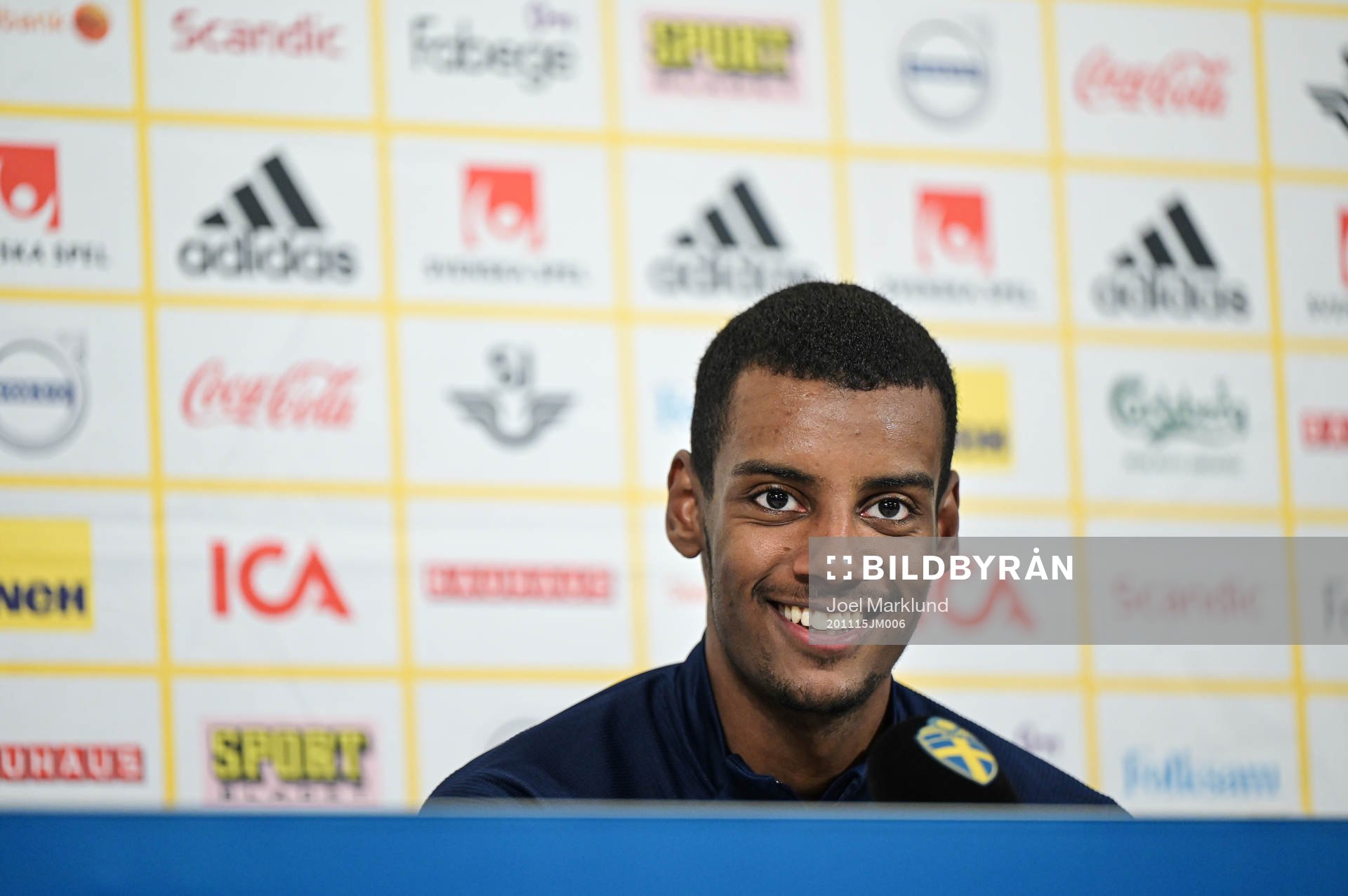 Alexander Isak of the Swedish national football team