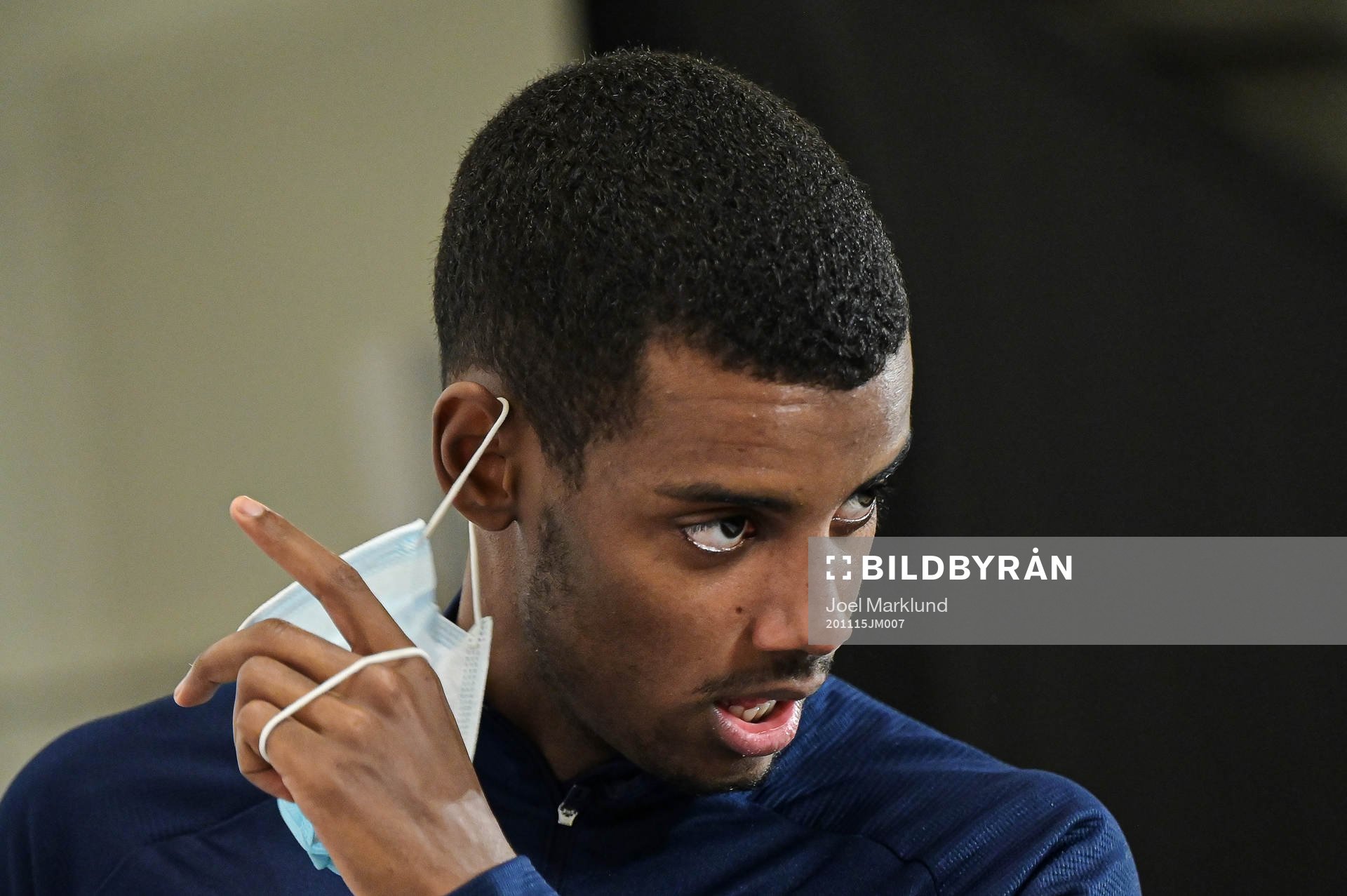 Alexander Isak of the Swedish national football team