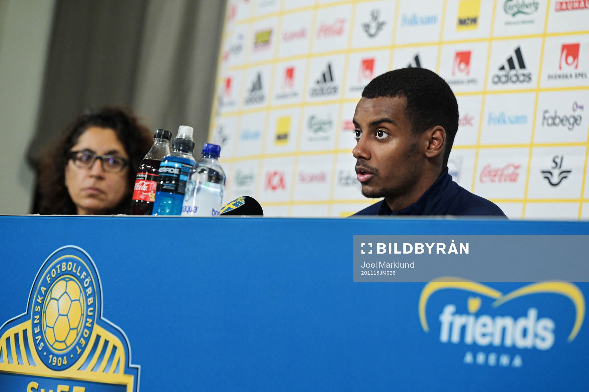 Alexander Isak of the Swedish national football team
