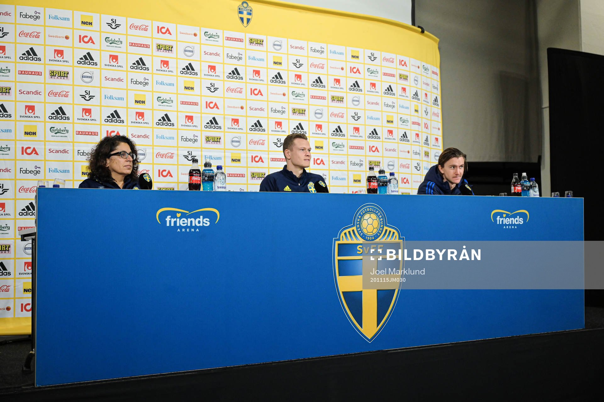 Press officer Ester Kristiansson, Viktor Claesson and