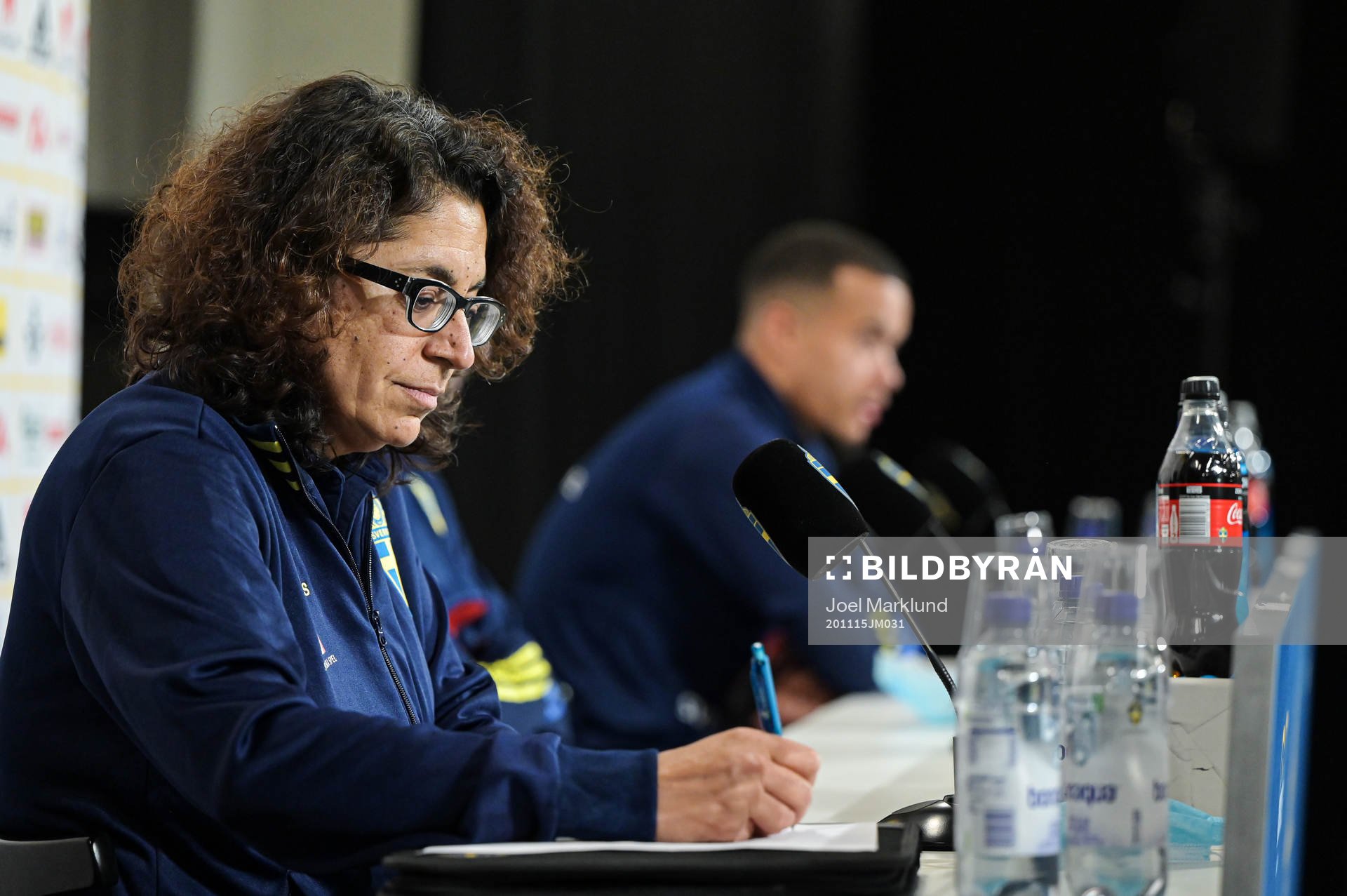 Press officer Ester Kristiansson of the Swedish national