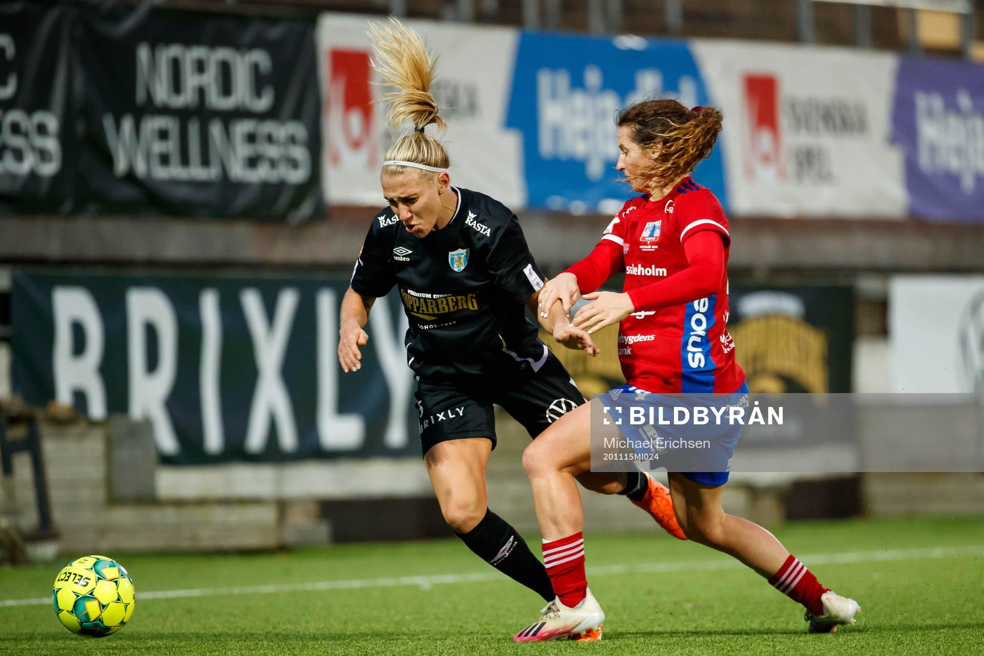 Göteborgs Emma Koivisto och Vittsjös Elizabeth Eddy