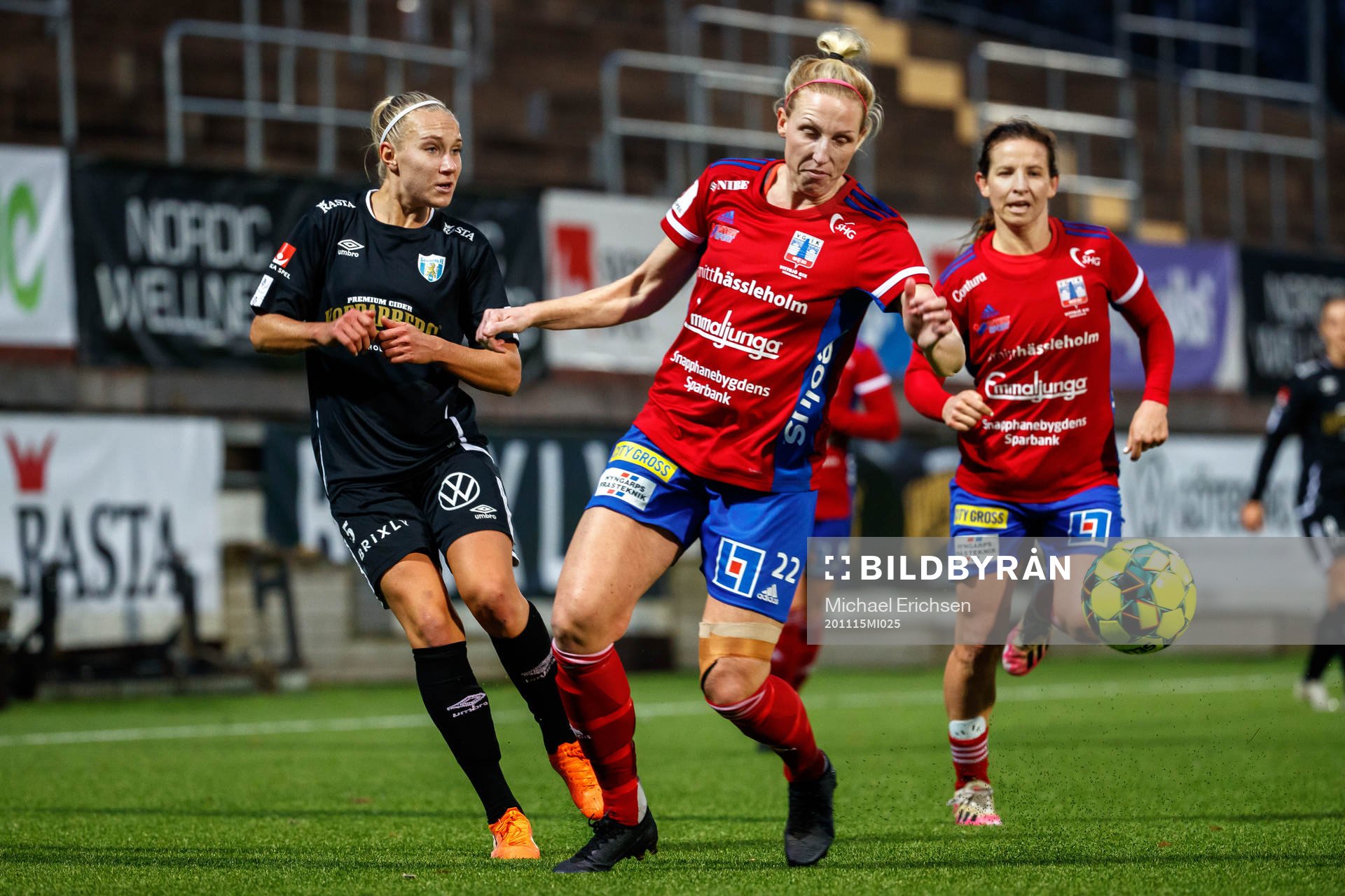 Göteborgs Emma Koivisto och Vittsjös Sandra Adolfsson