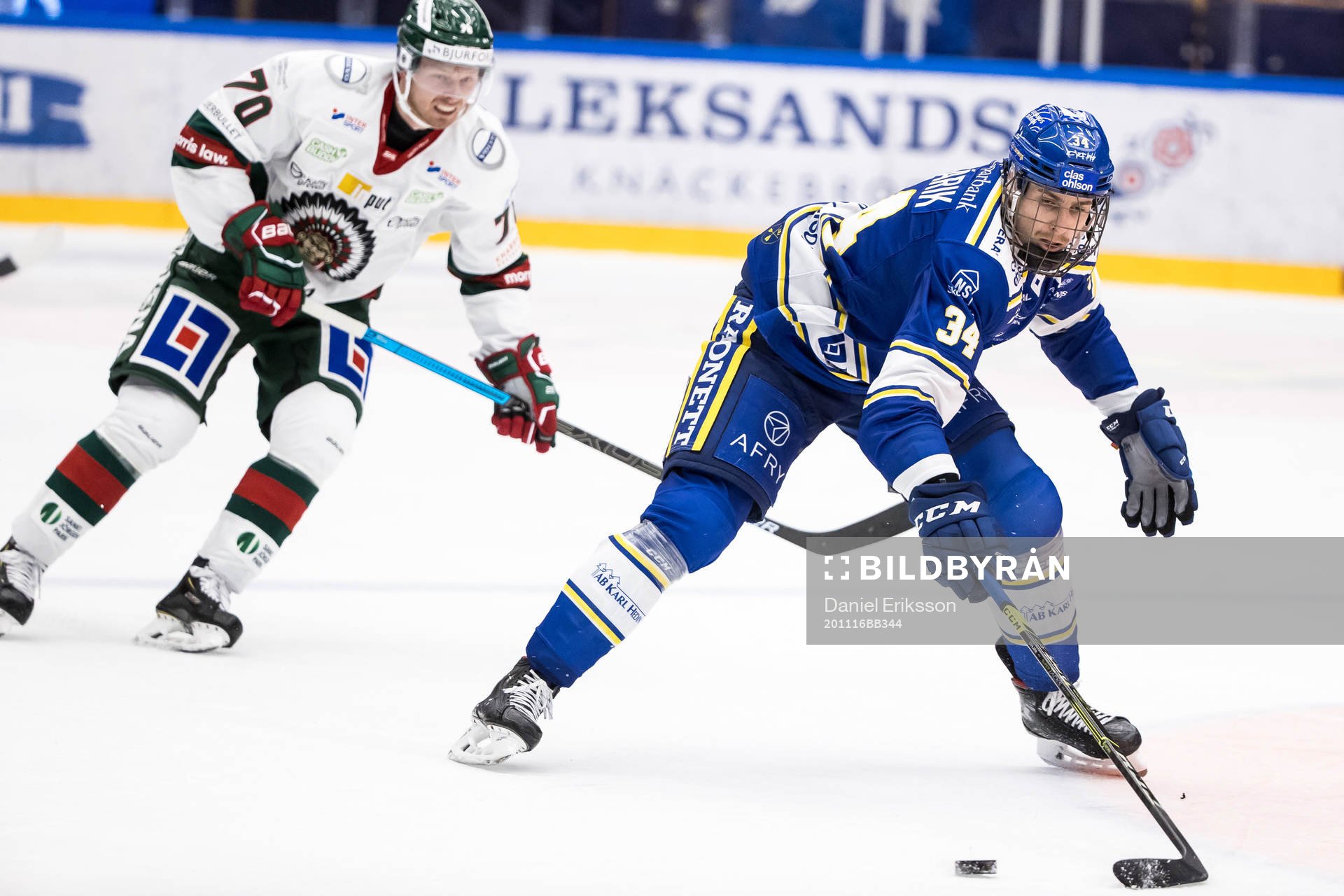 Leksands Peter Cehlarik och Frölundas Christoffer Ehn
