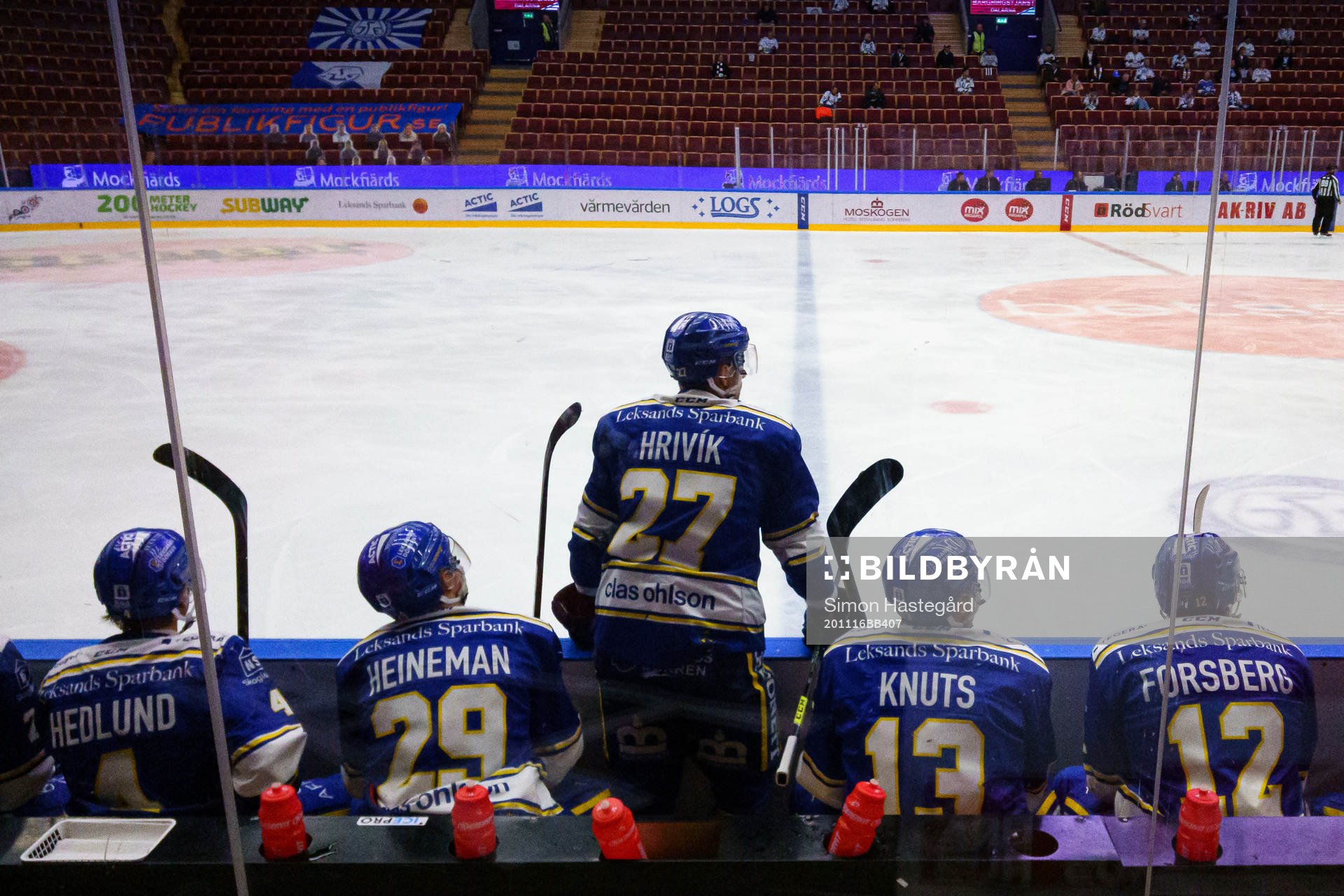 Leksands Erik Hedlund , Emil Heineman , Marek Hrivík , Jon