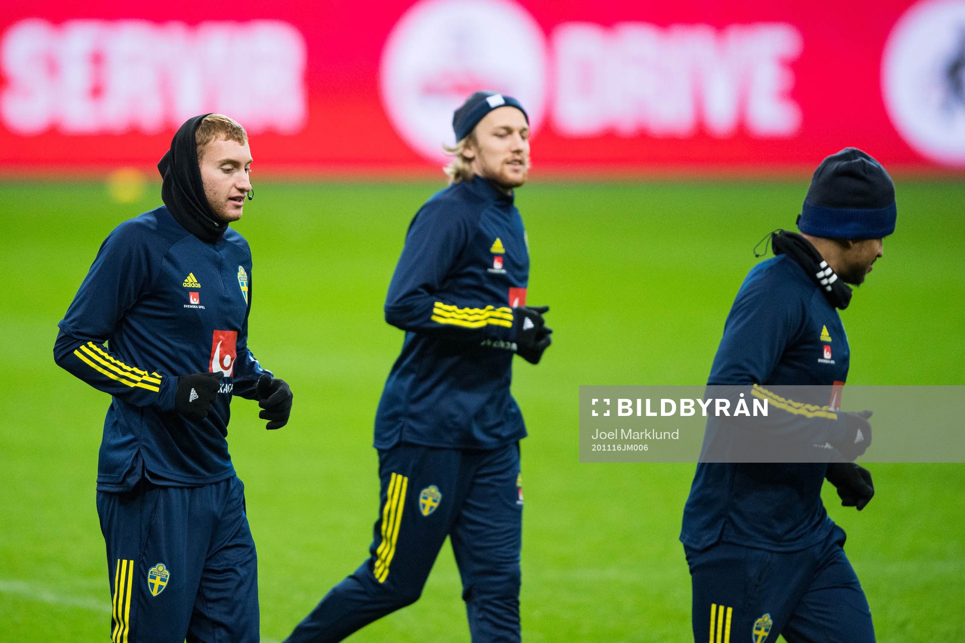 Dejan Kulusevski and Emil Forsberg of the Swedish national