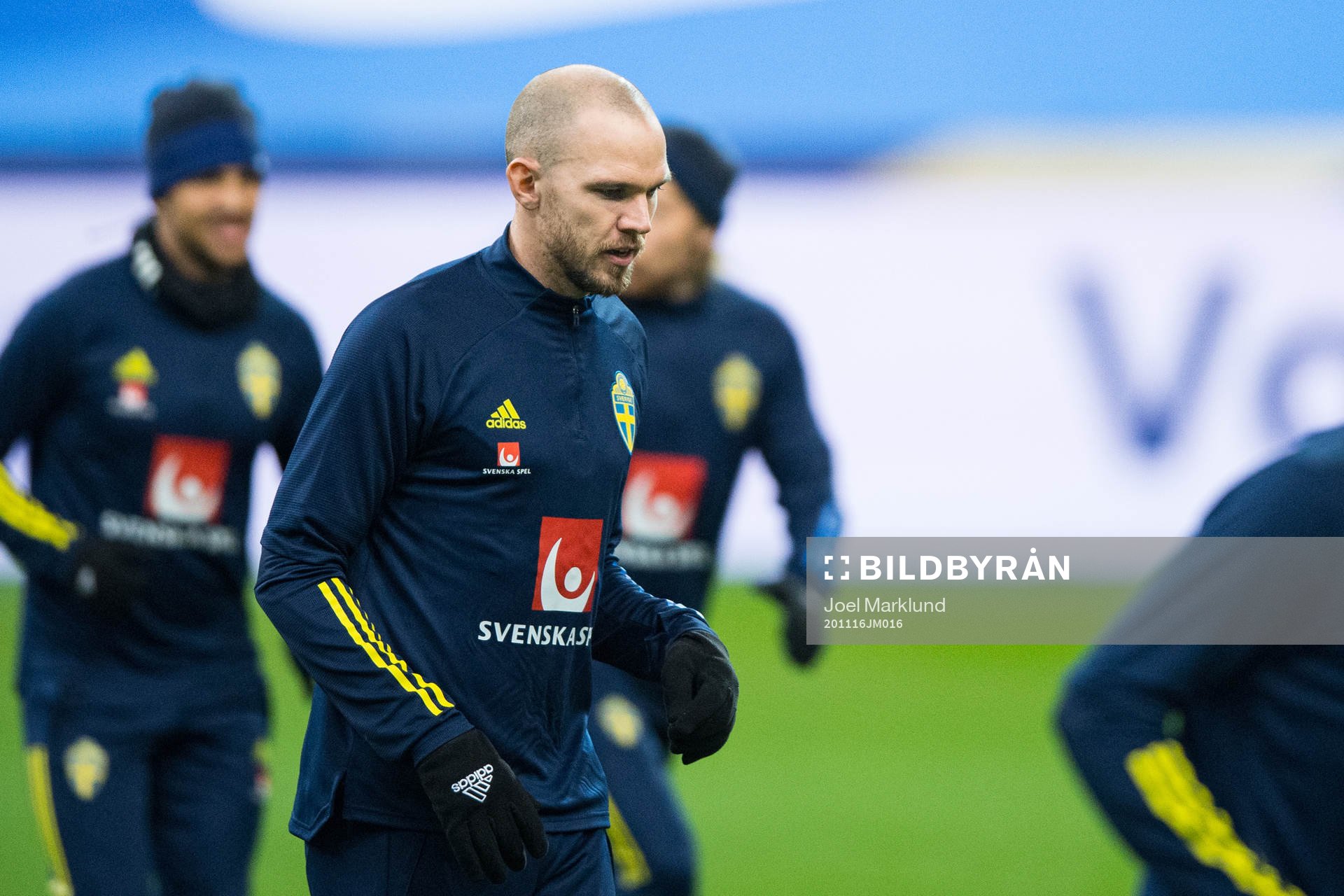 Marcus Danielson of the Swedish national football team