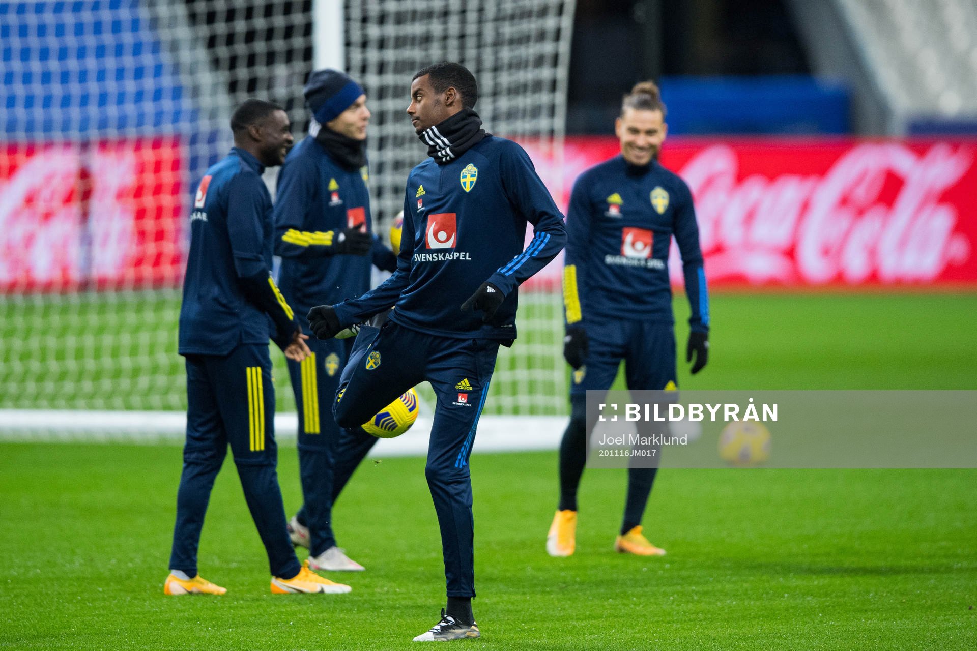 Alexander Isak of the Swedish national football team