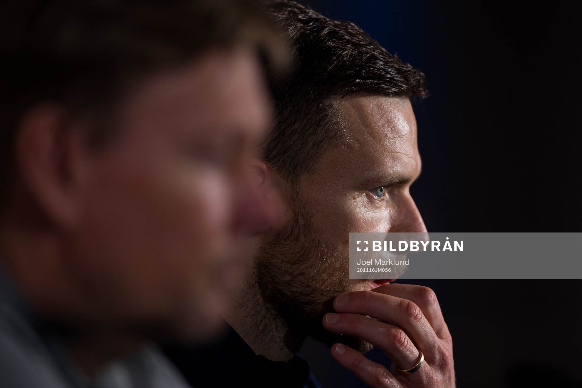 Peter Wettergren, assistant coach and Marcus Berg of the