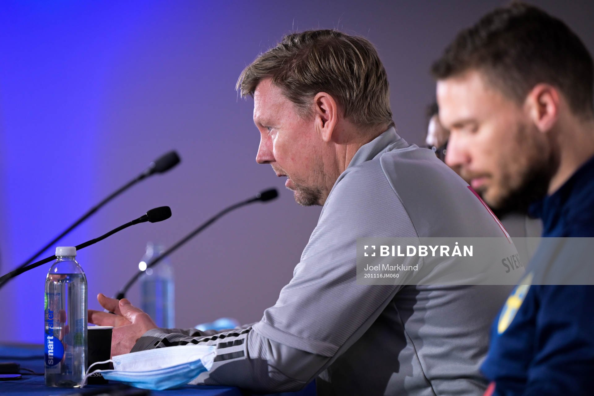 Peter Wettergren, assistant coach and Marcus Berg of the