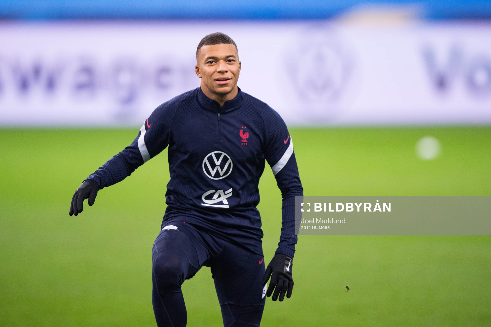 Kylian Mbappé of the French national football team