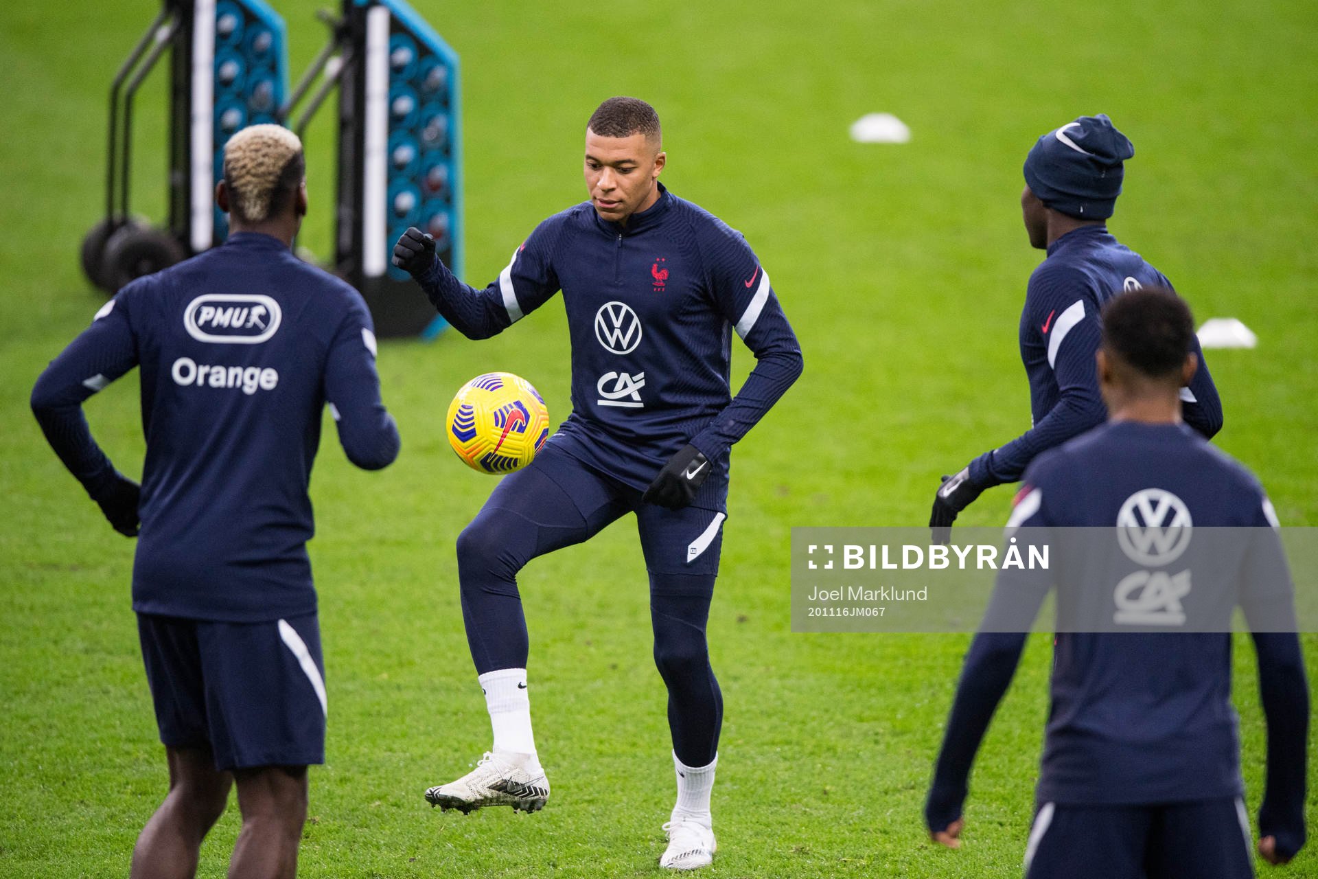 Kylian Mbappé of the French national football team