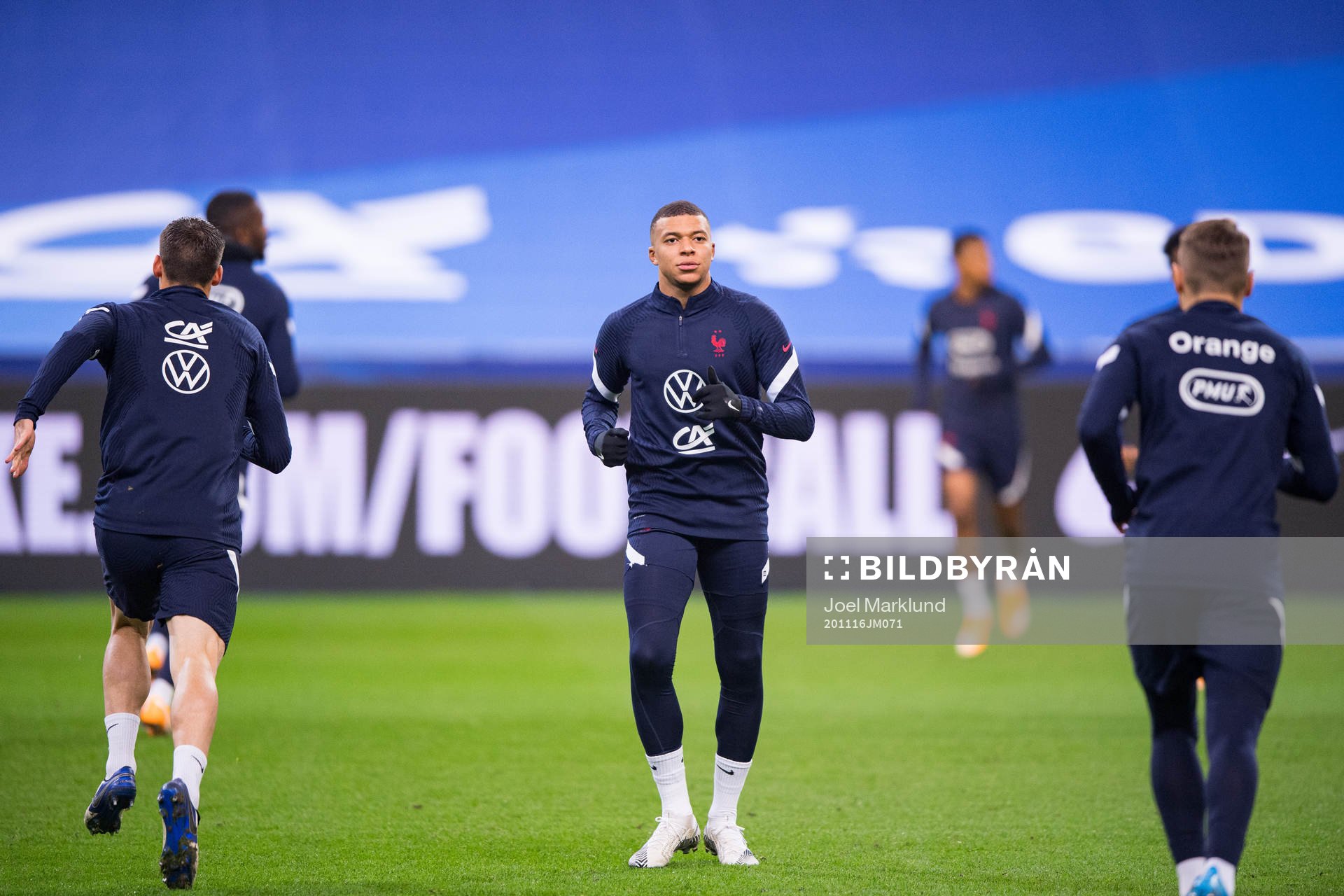 Kylian Mbappé of the French national football team