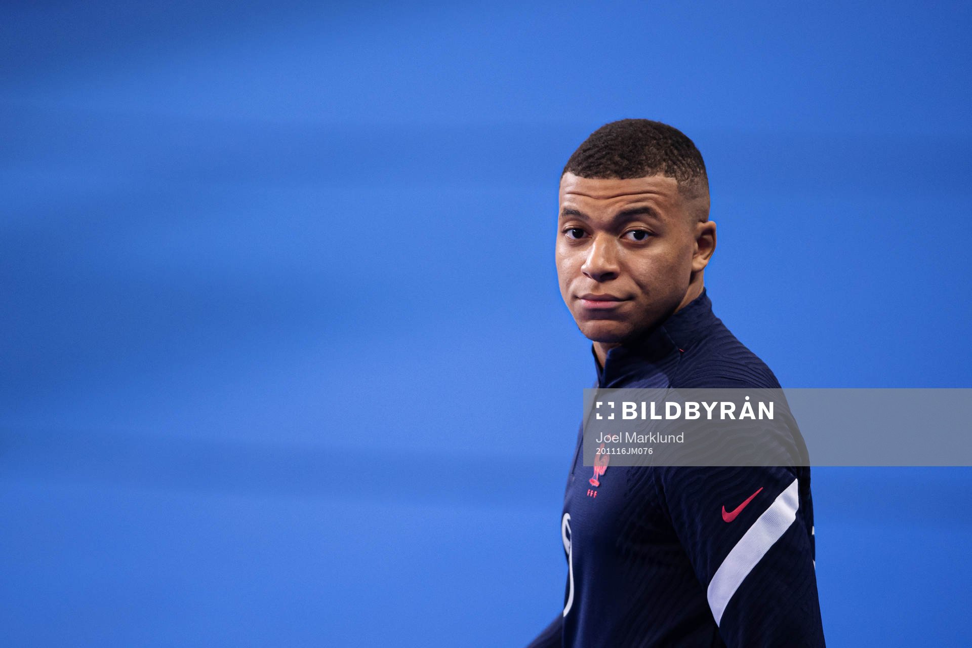 Kylian Mbappe of the French national football team