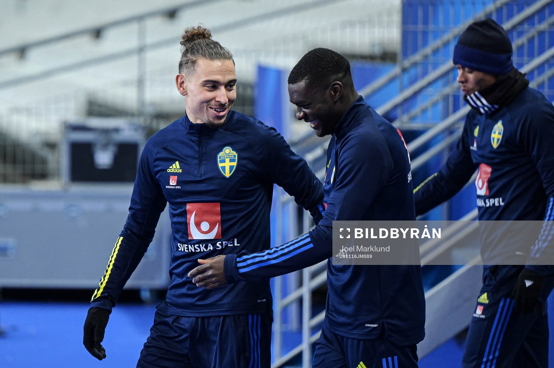 Jordan Larsson and Ken Sema of the Swedish national