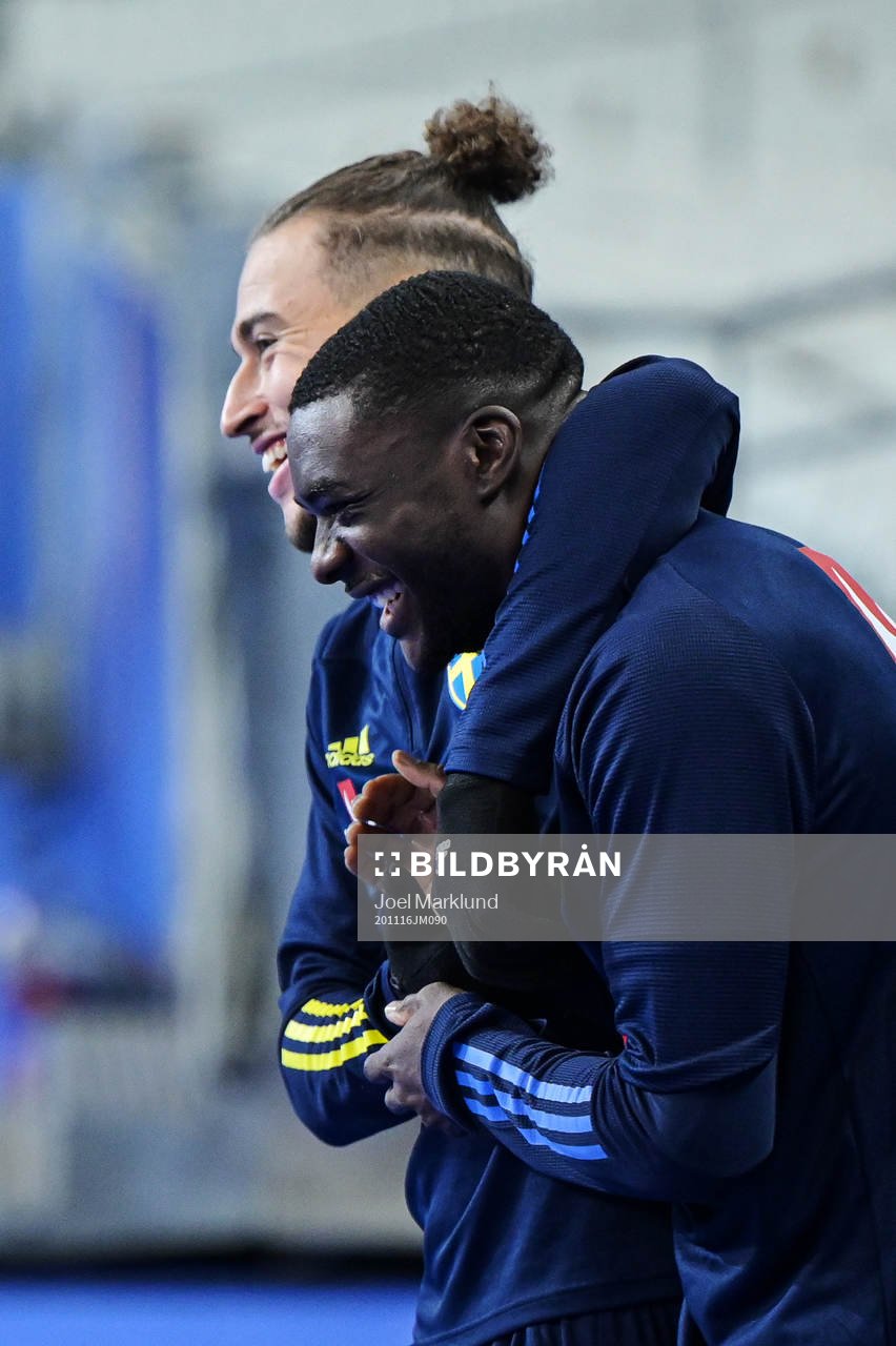 Jordan Larsson and Ken Sema of the Swedish national