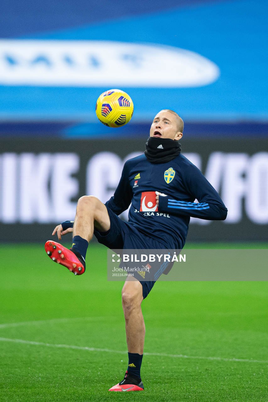 Sebastian Holmén of the Swedish national football team