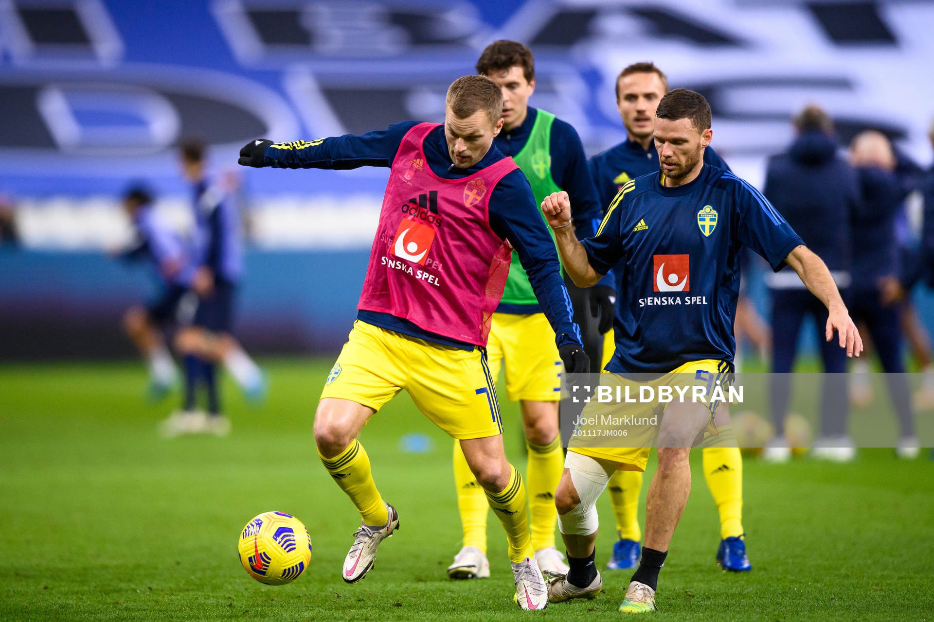 Sebastian Larsson and Marcus Berg of Sweden
