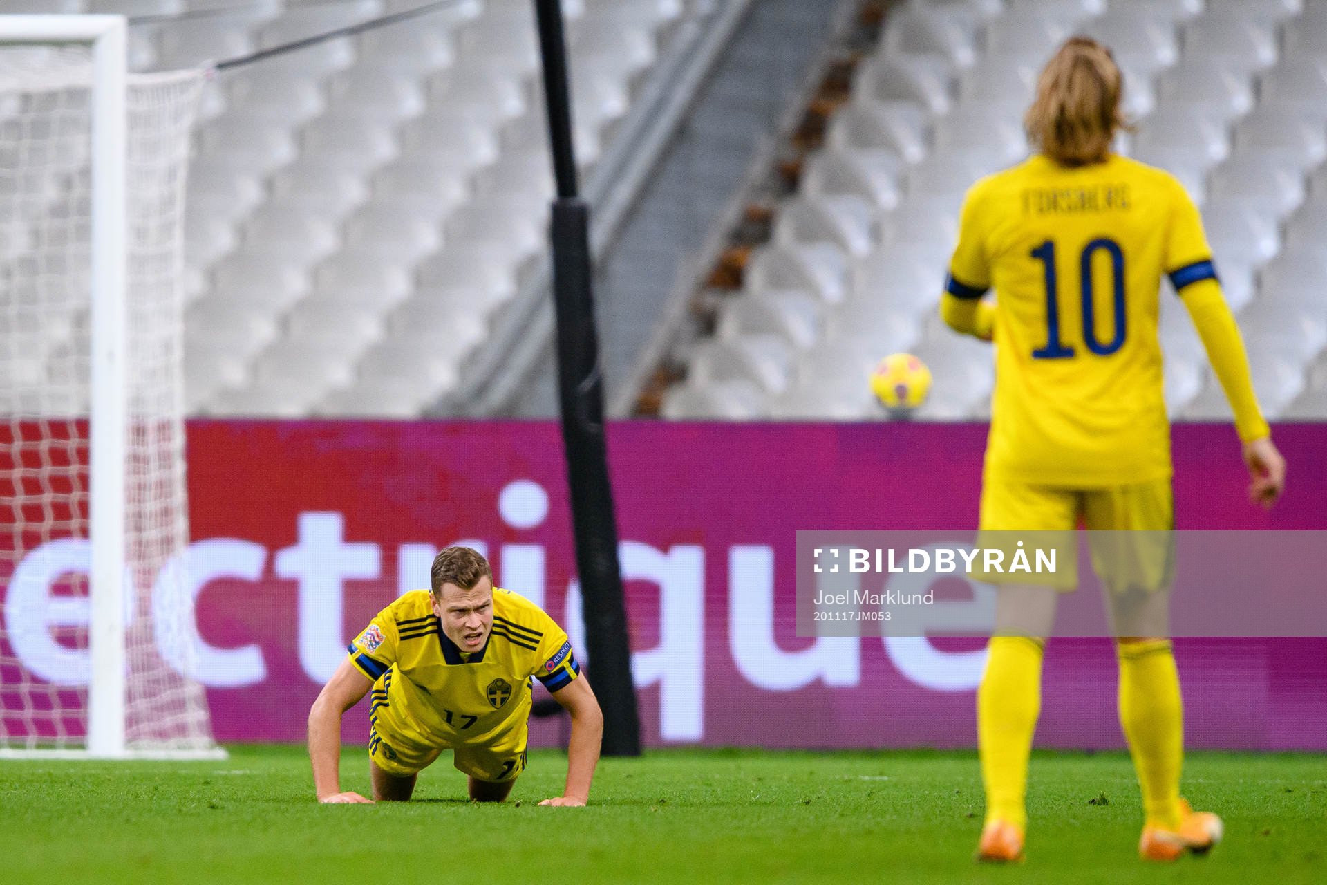 Viktor Claesson of Sweden looks dejected