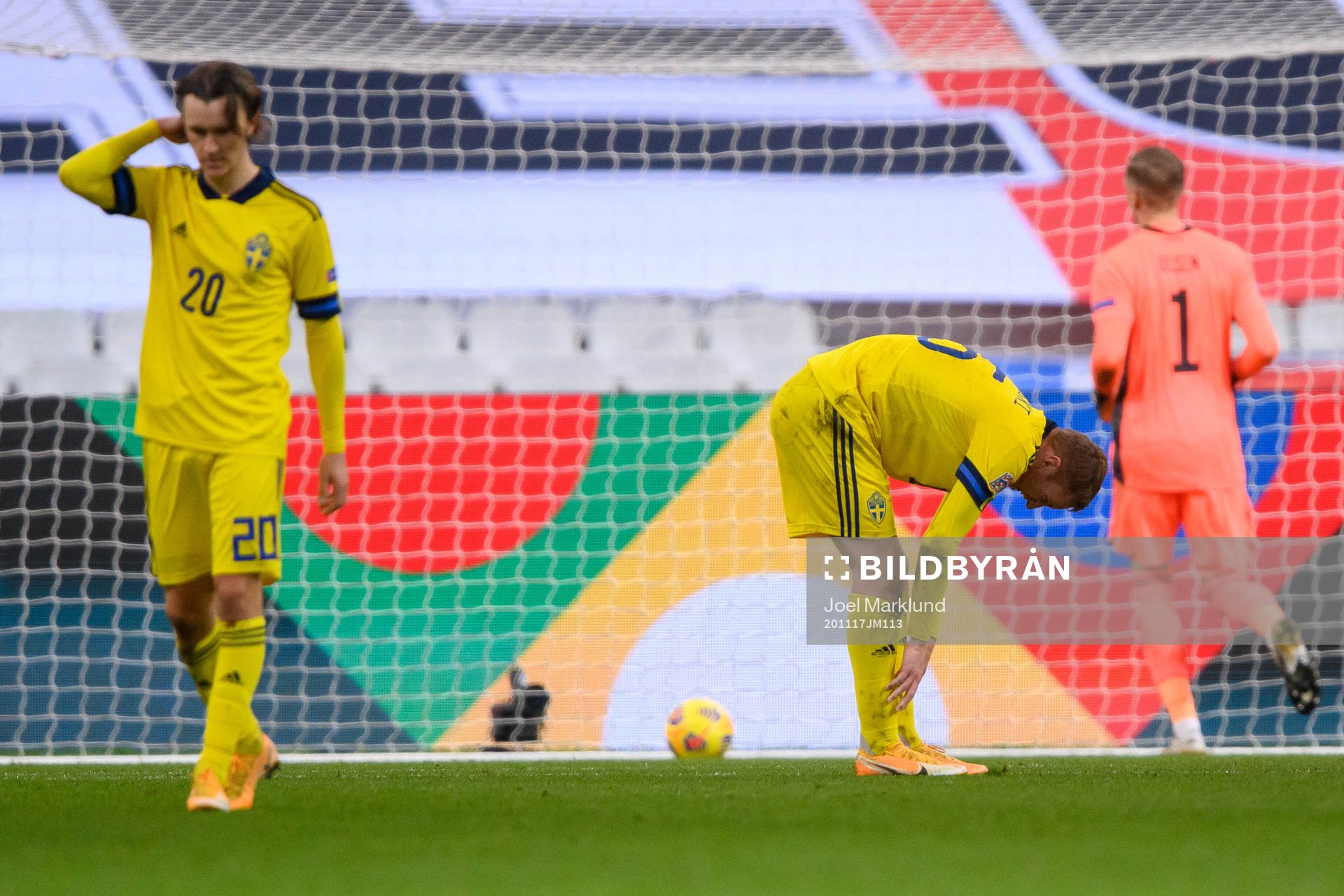 Kristoffer Olsson , Dejan Kulusevski and goalkeeper Robin