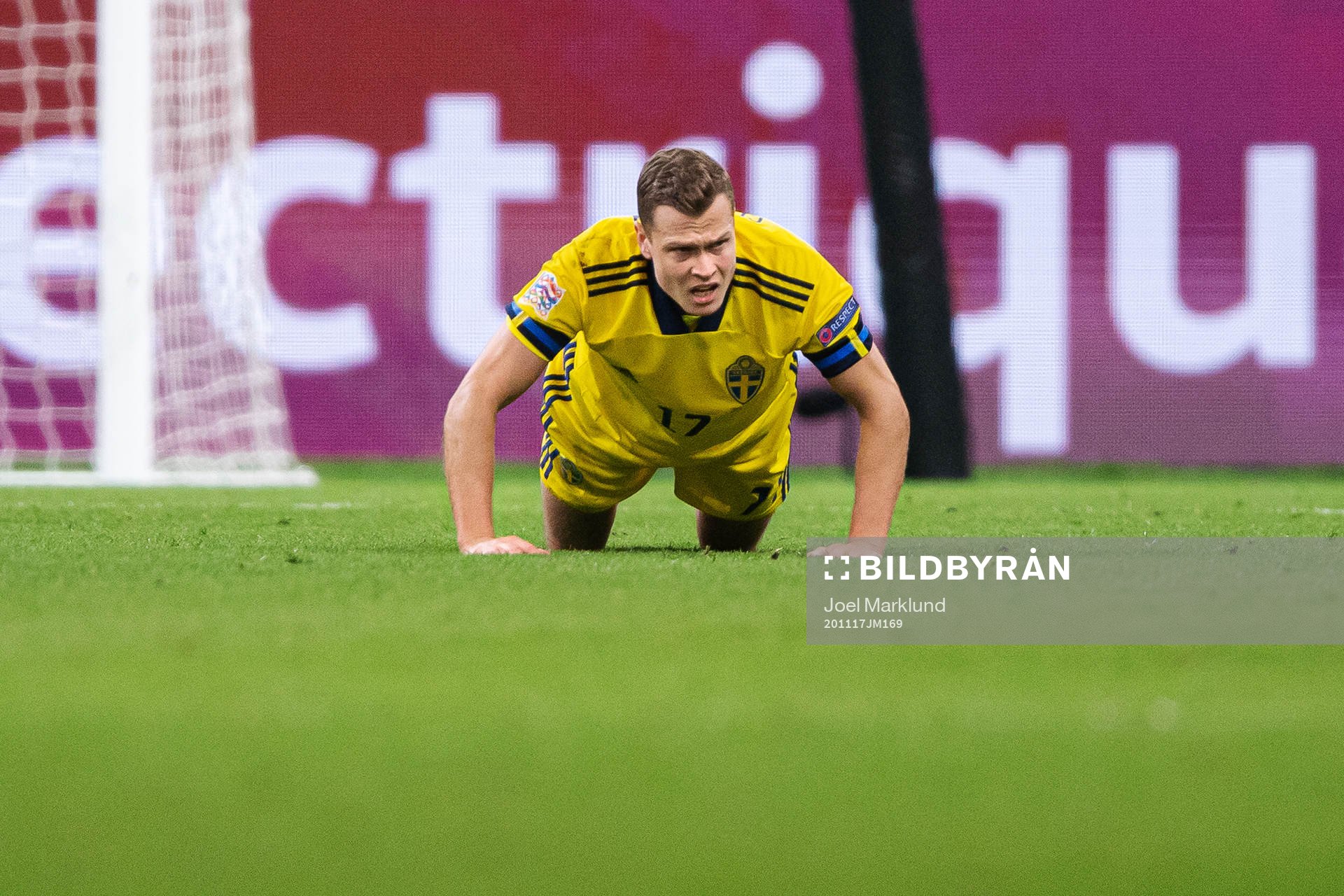 Viktor Claesson of Sweden looks dejected