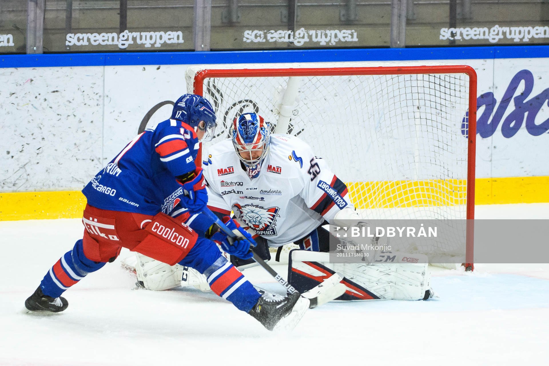 Linköpings målvakt Niklas Lundström och Oskarshamns