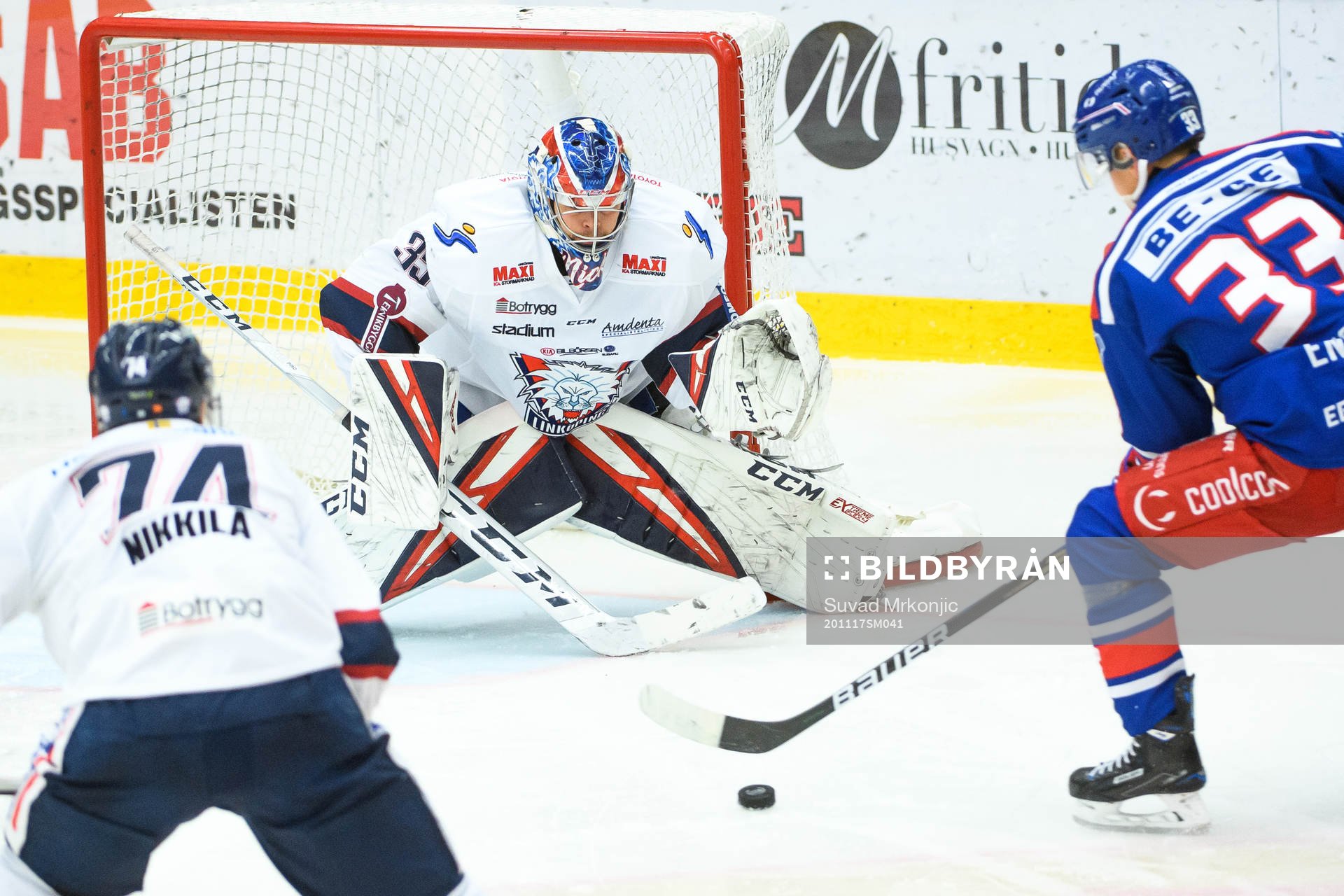Linköpings målvakt Niklas Lundström och Oskarshamns
