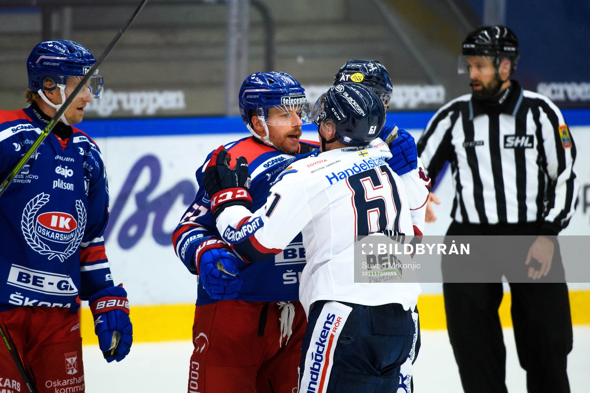 Bråk mellan Oskarshamns Brian Cooper och Linköpings