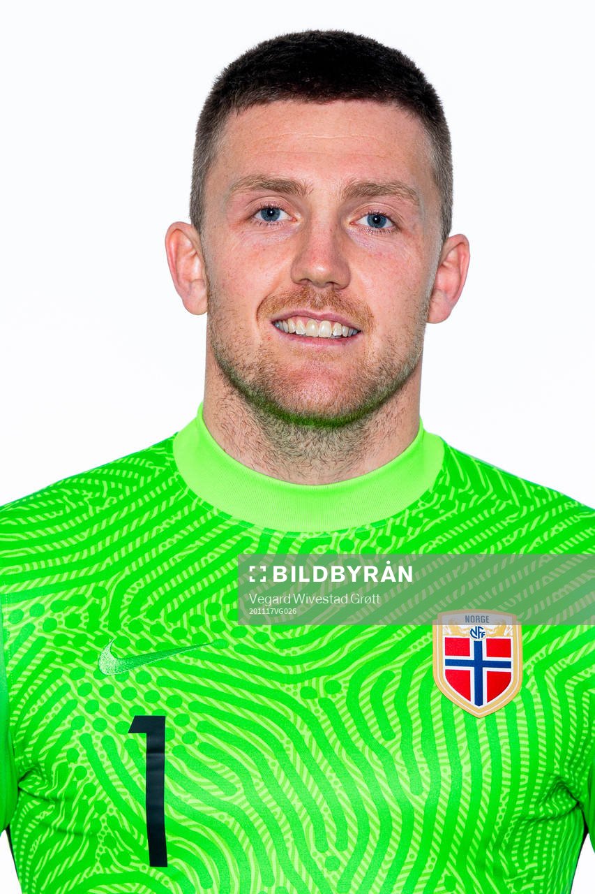 Goalkeeper Anders Kristiansen of the Norwegian national