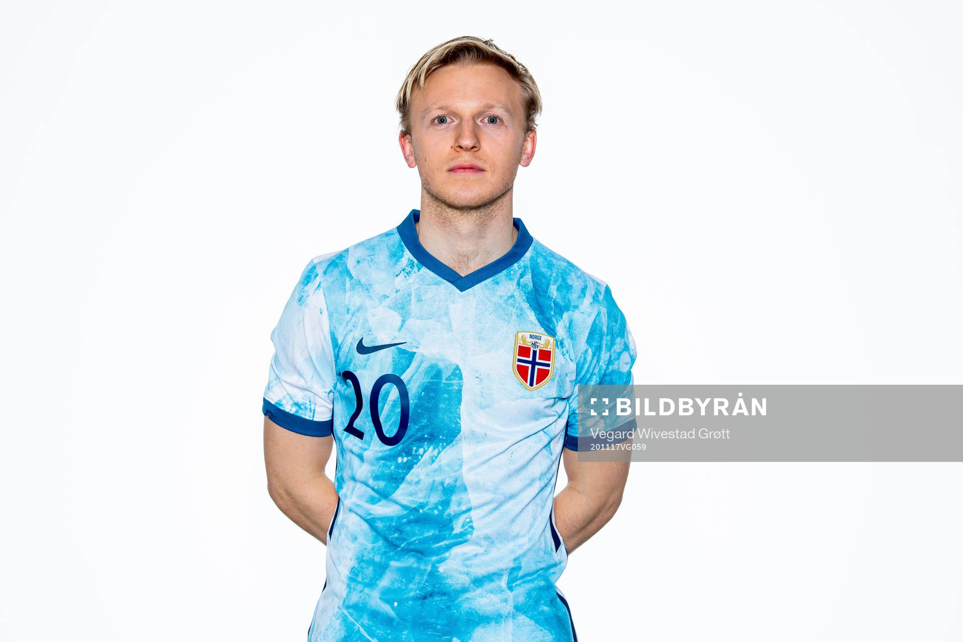 Mats Møller Dæhli of the Norwegian national football team poses for a portrait on November 17, 2020 in Gardermoen.