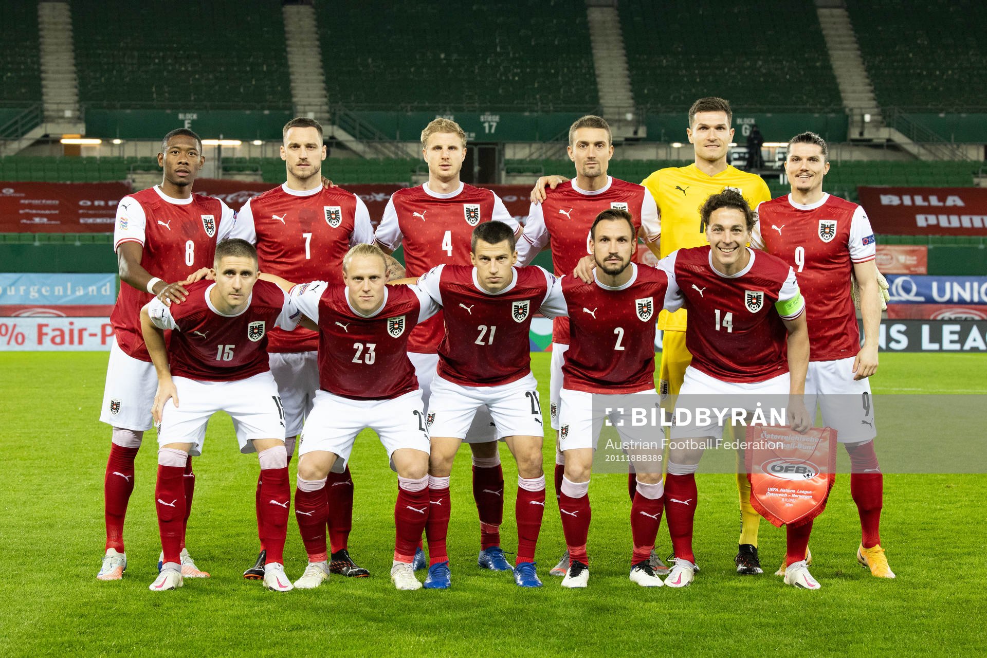 In this handout photo from the Austrian Football