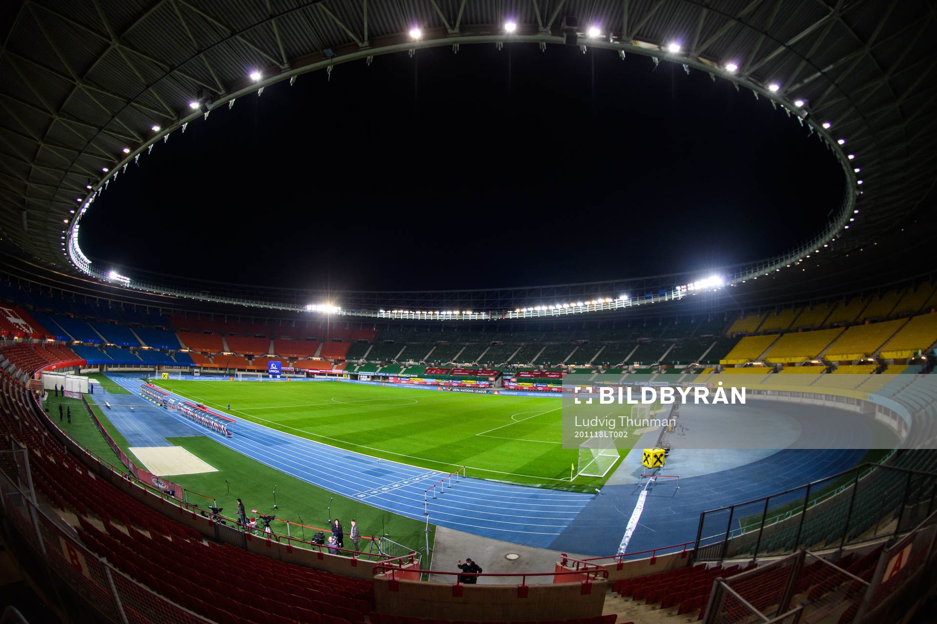 General interior view of Ernst Happel Stadion