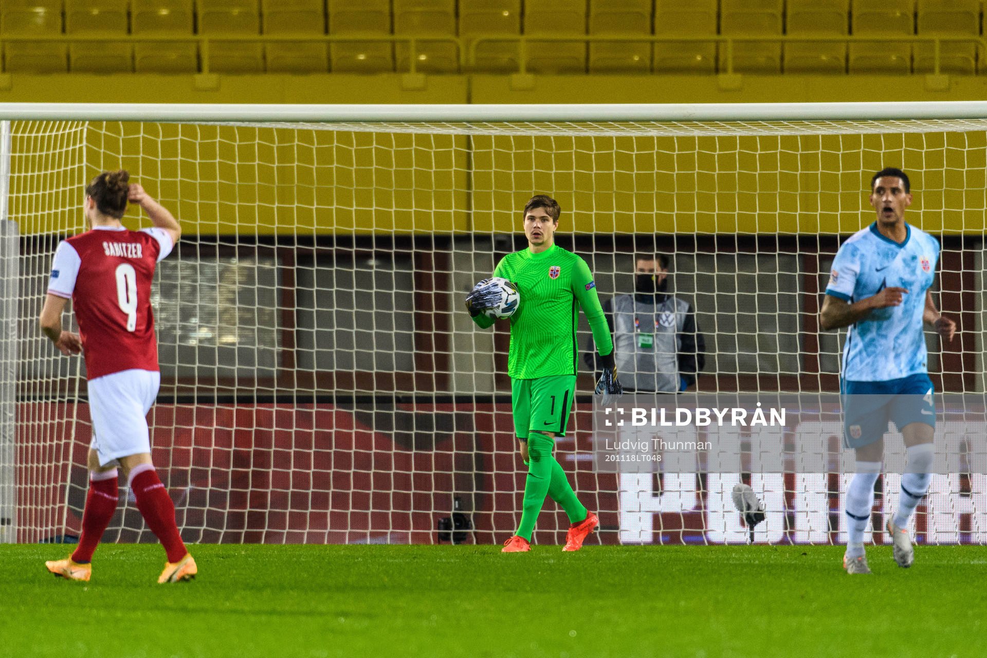 Goalkeeper Per Kristian Bråtveit of Norway