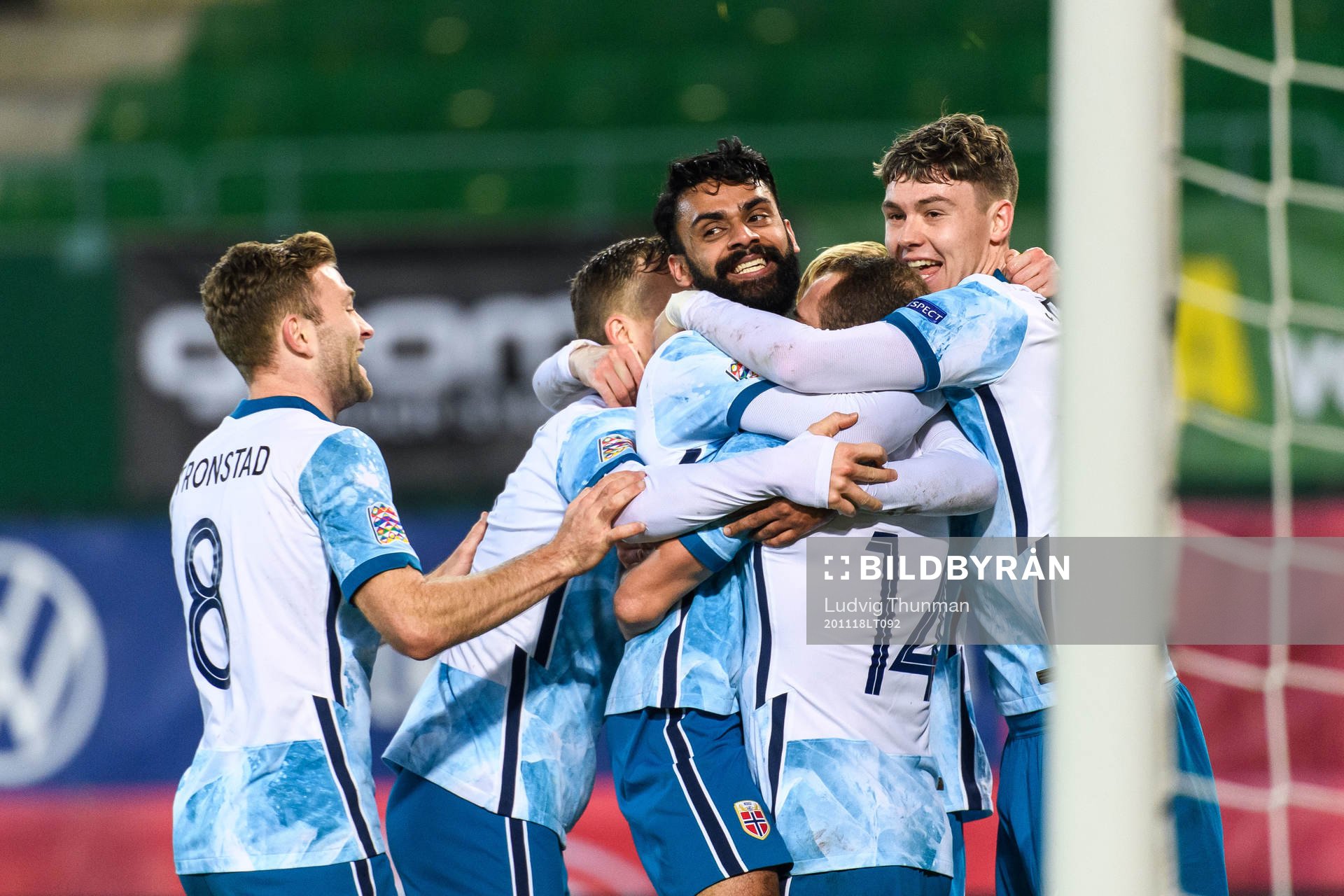 Ghayas Zahid of Norway celebrate with teammates