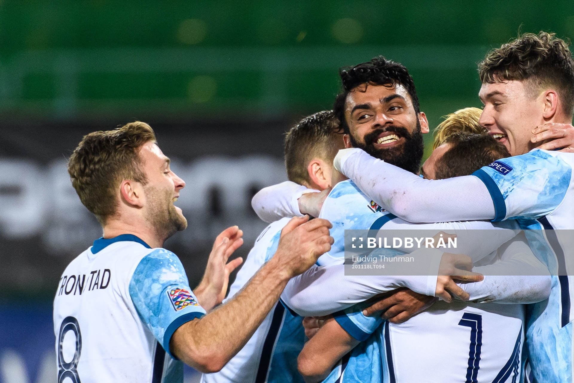Ghayas Zahid of Norway celebrate with teammates