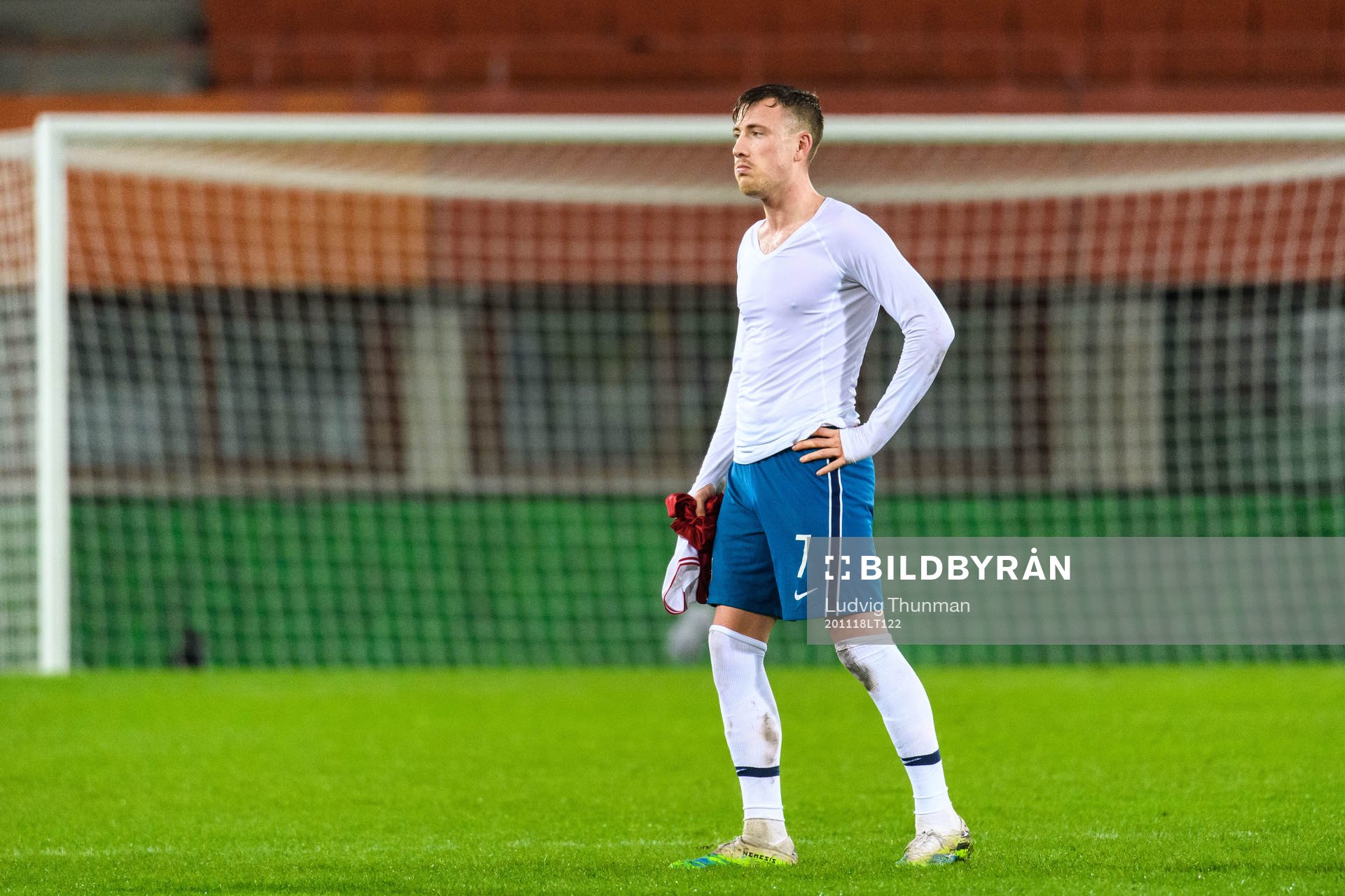 Fredrik Ulvestad of Norway looks dejected