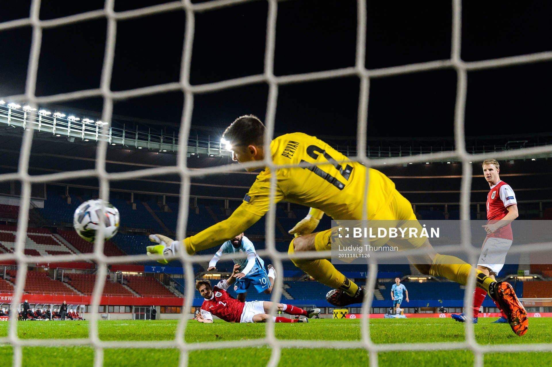 Ghayas Zahid of Norway scores the 0-1 goal behind Andreas