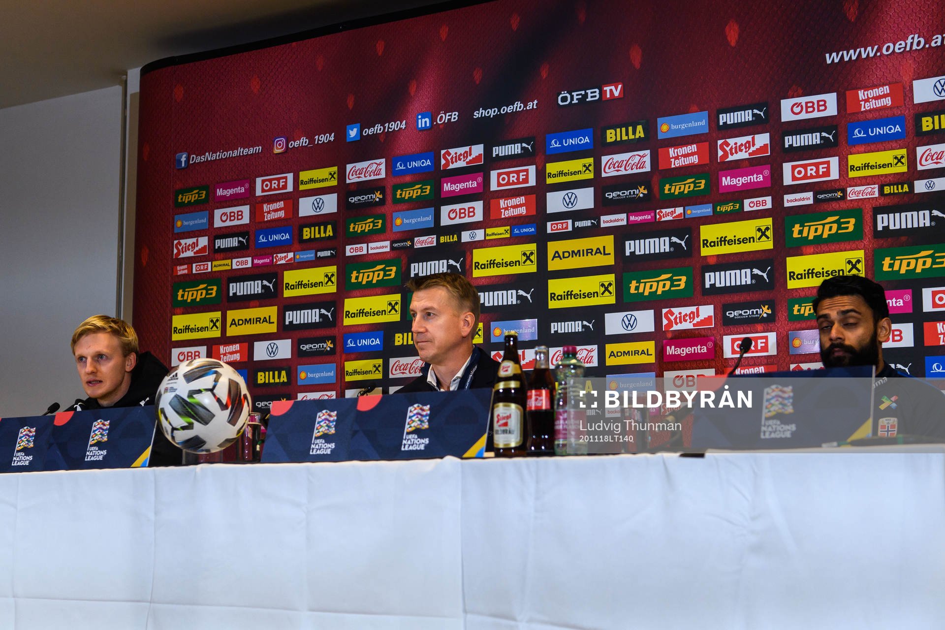 Mats Møller Dæhli, Leif Gunnar Smerud, head coach, and