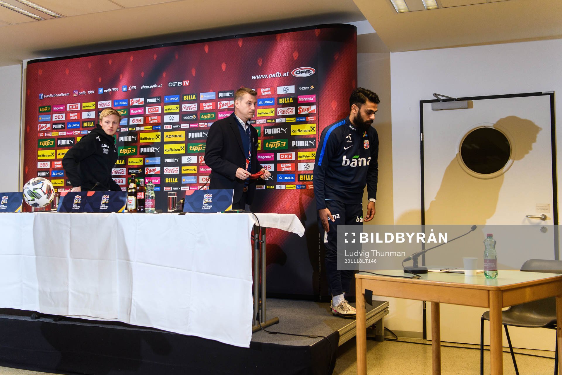 Mats Møller Dæhli, Leif Gunnar Smerud, head coach, and