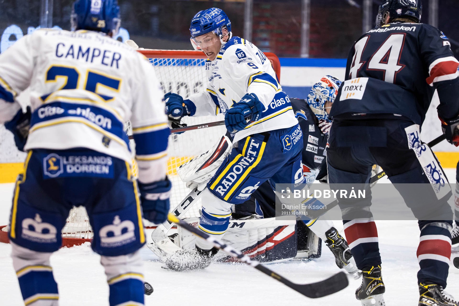 Leksands Patrik Zackrisson oroar framför Linköpings