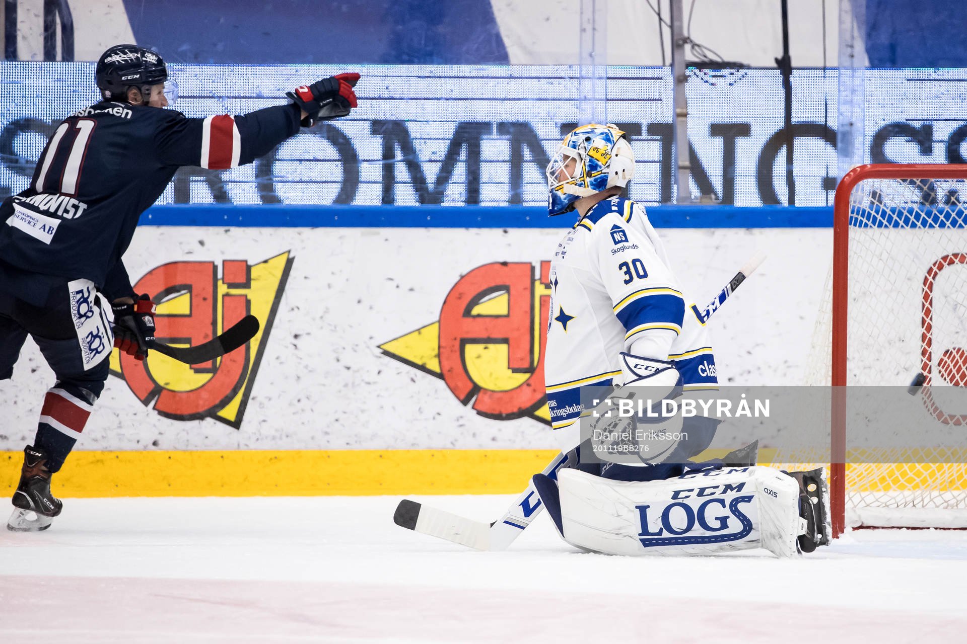 Linköpings Henrik Törnqvist jublar