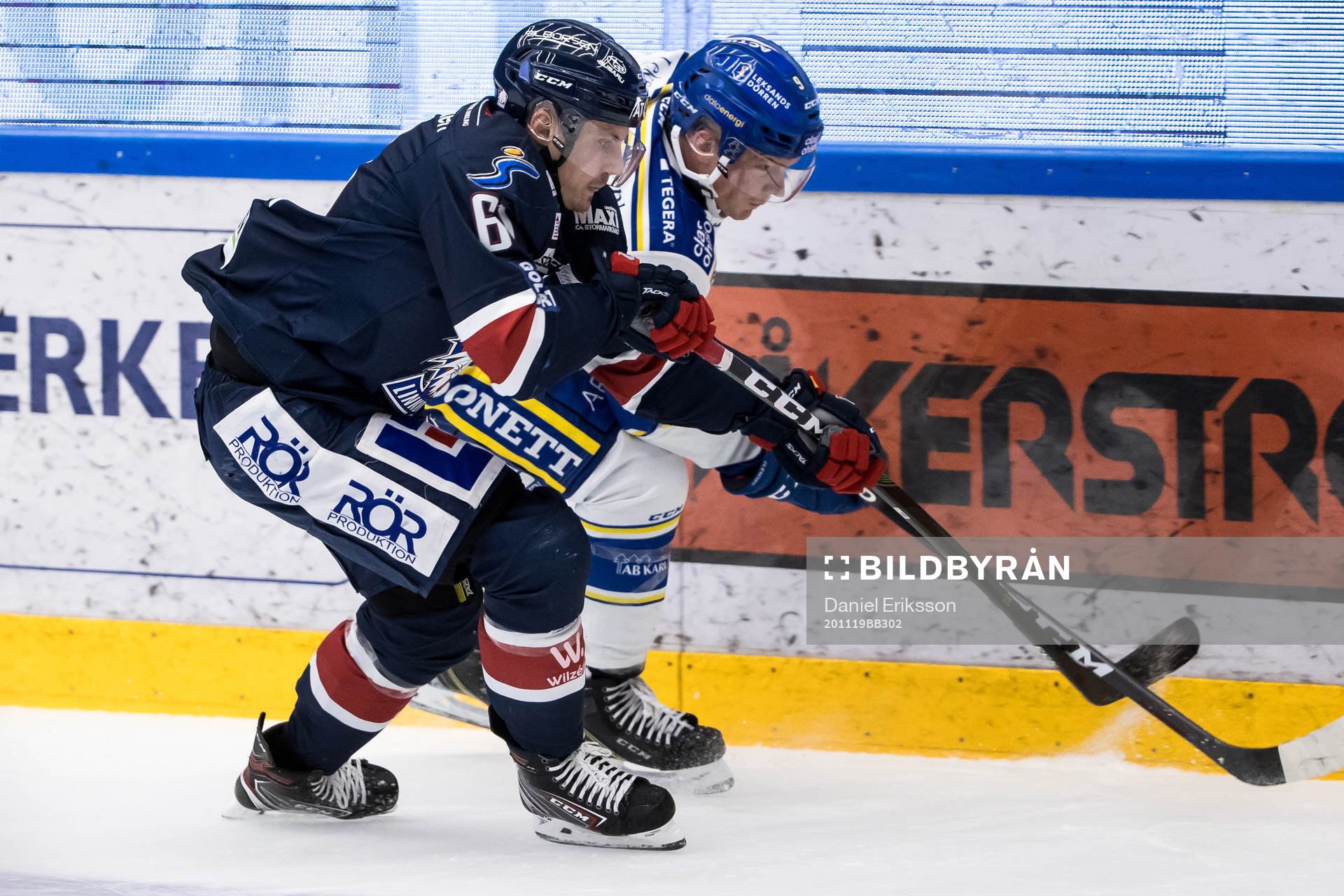 Linköpings Markus Ljungh och Leksands Patrik Zackrisson