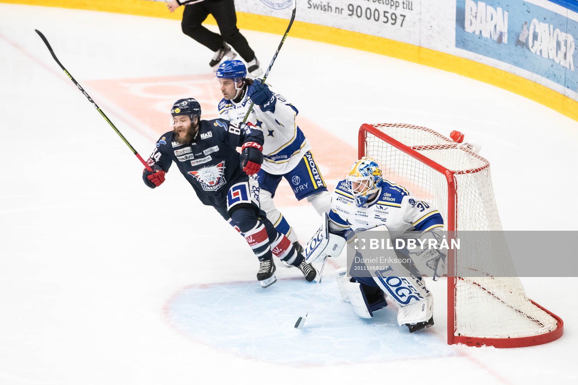 Leksands Johan Fransson och Linköpings Jimmy Andersson och