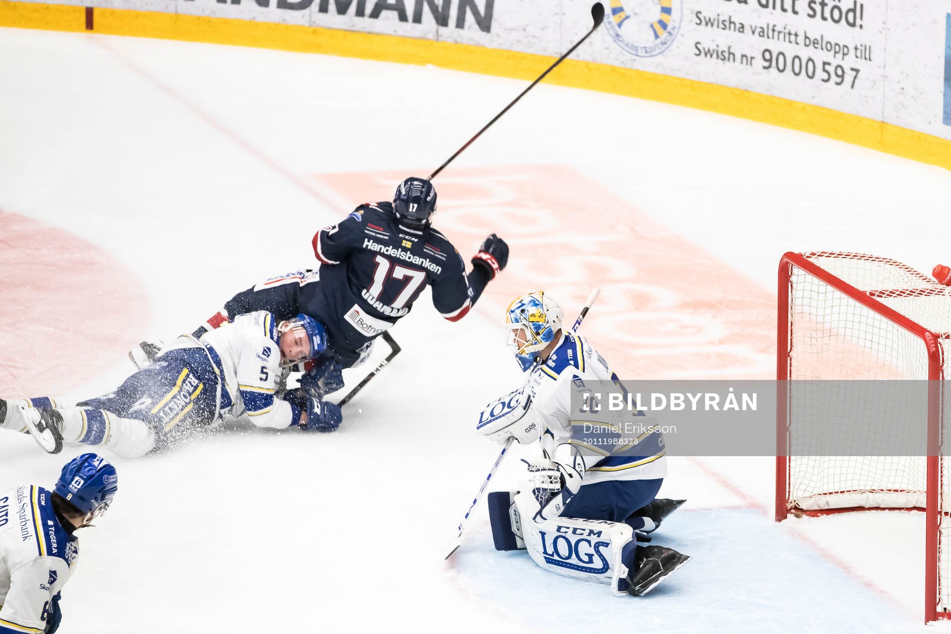 Leksands Calle Själin och Linköpings Niko Ojamäki och